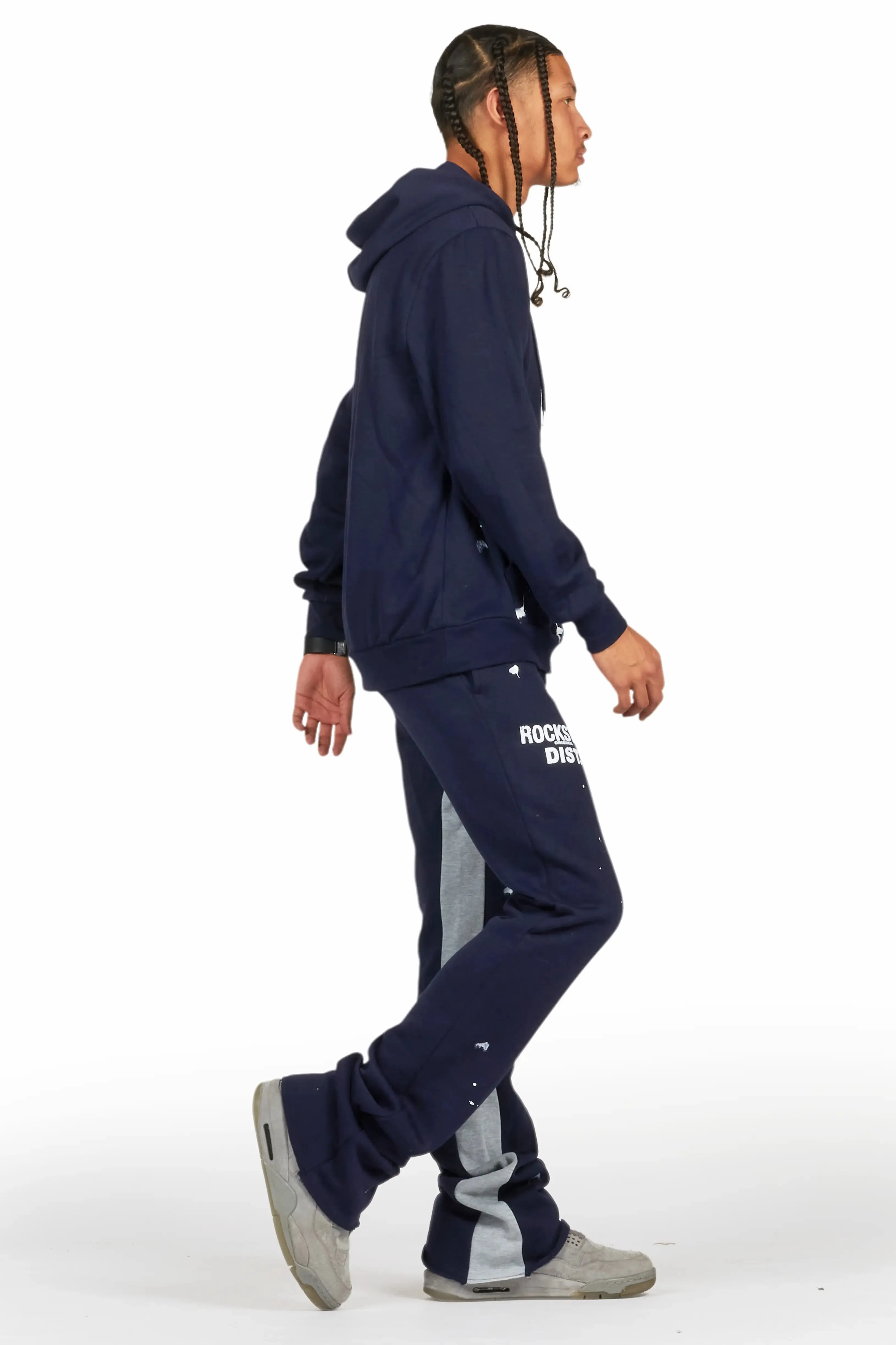 Raffer Navy Hoodie Baggy Fit Pant Track Set sold by Rockstar Original product image thumbnail 3