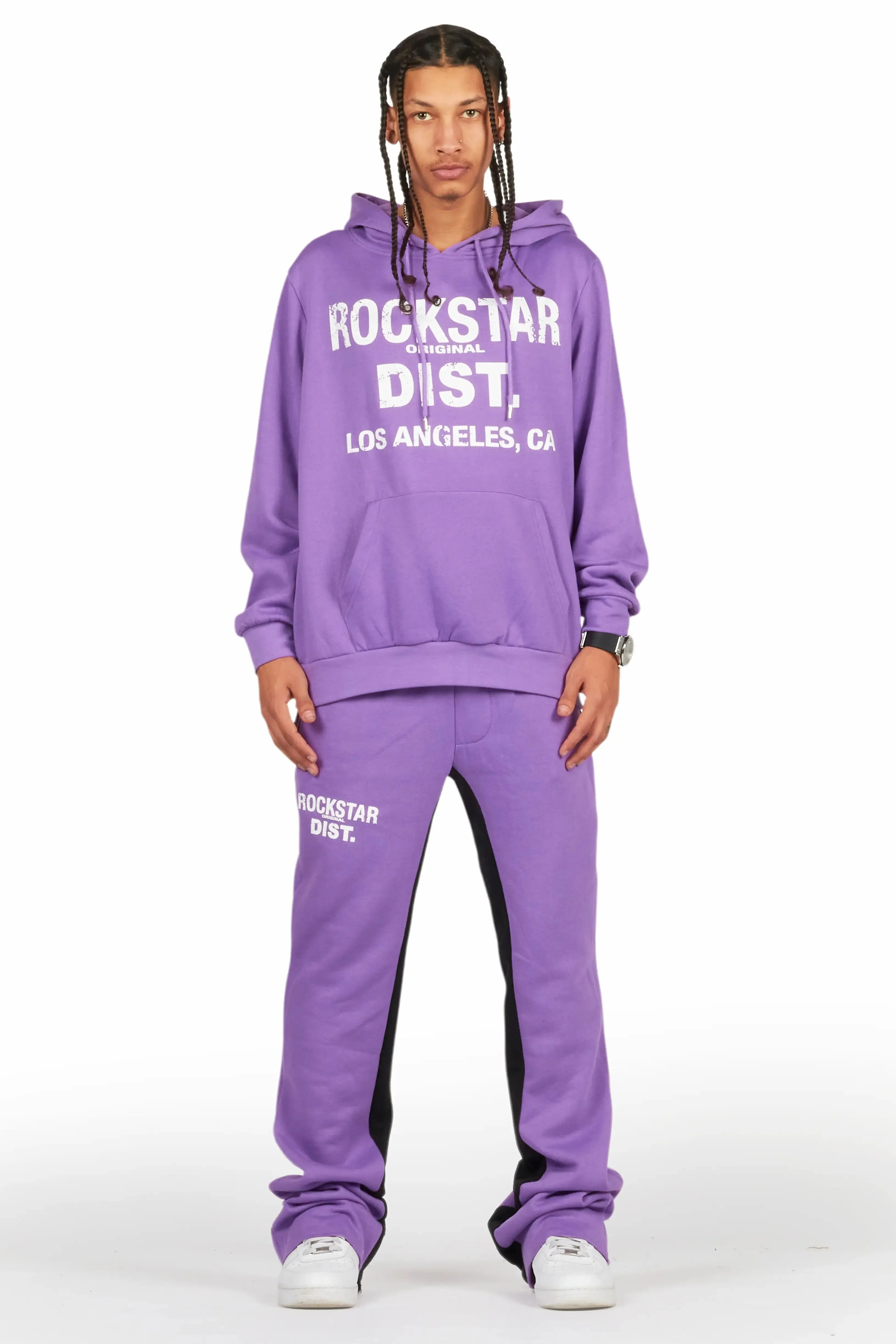 Lake Purple Hoodie/Baggy Track Pant Set sold by Rockstar Original product image thumbnail 2