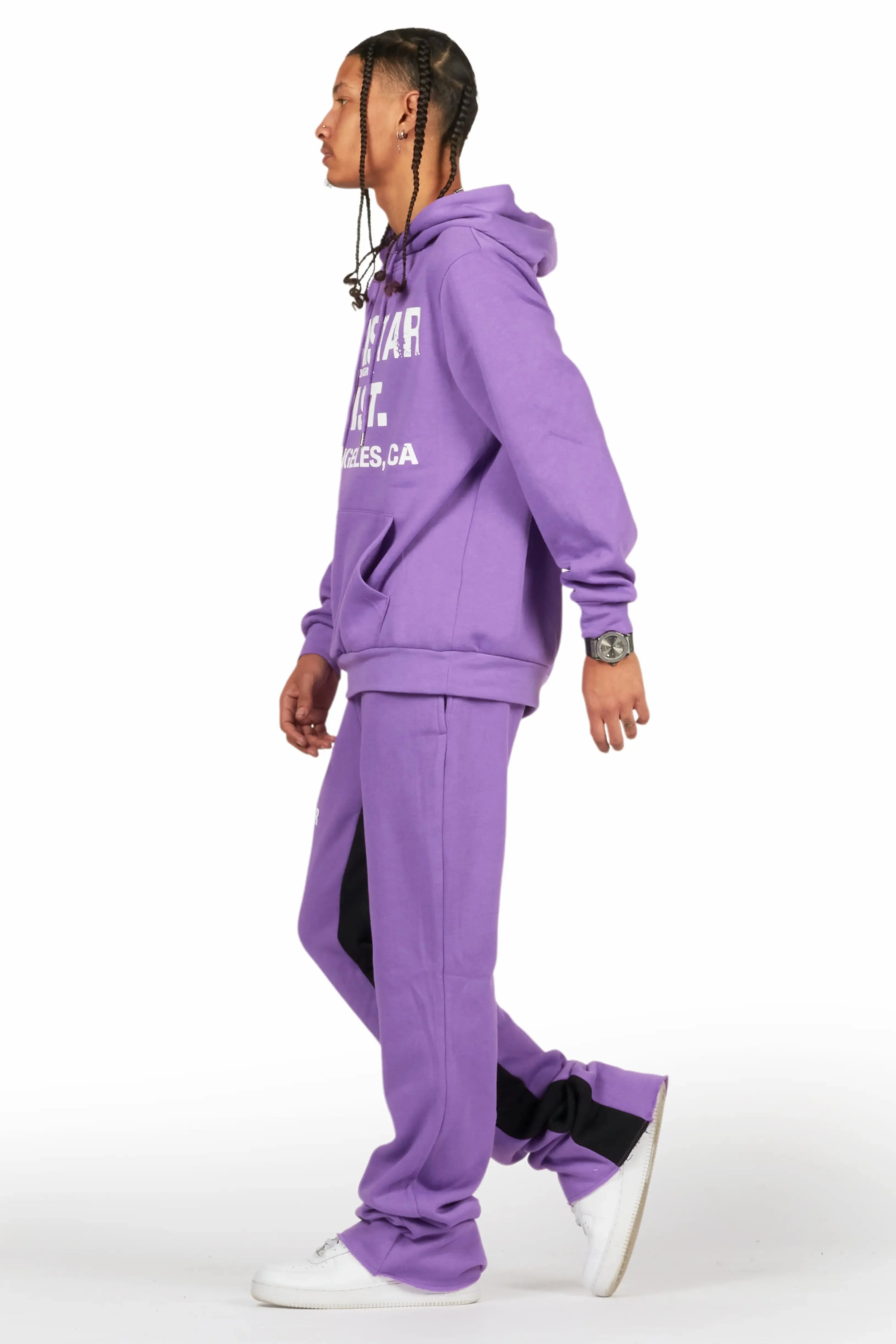 Lake Purple Hoodie/Baggy Track Pant Set sold by Rockstar Original product image thumbnail 5