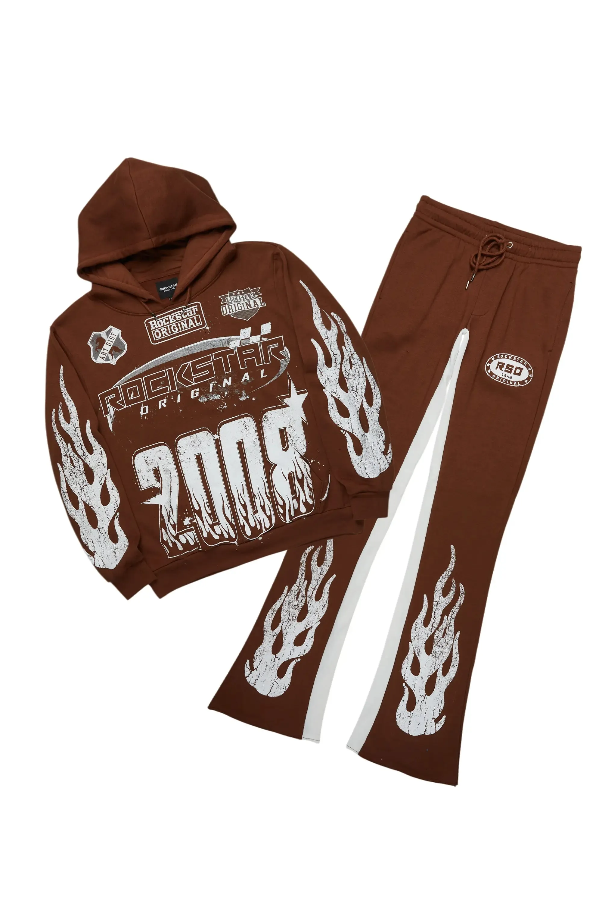 Amos Brown Hoodie/Baggy Track Pant Set sold by Rockstar Original