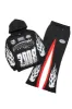 Amos Black Hoodie/Baggy Track Pant Set sold by Rockstar Original