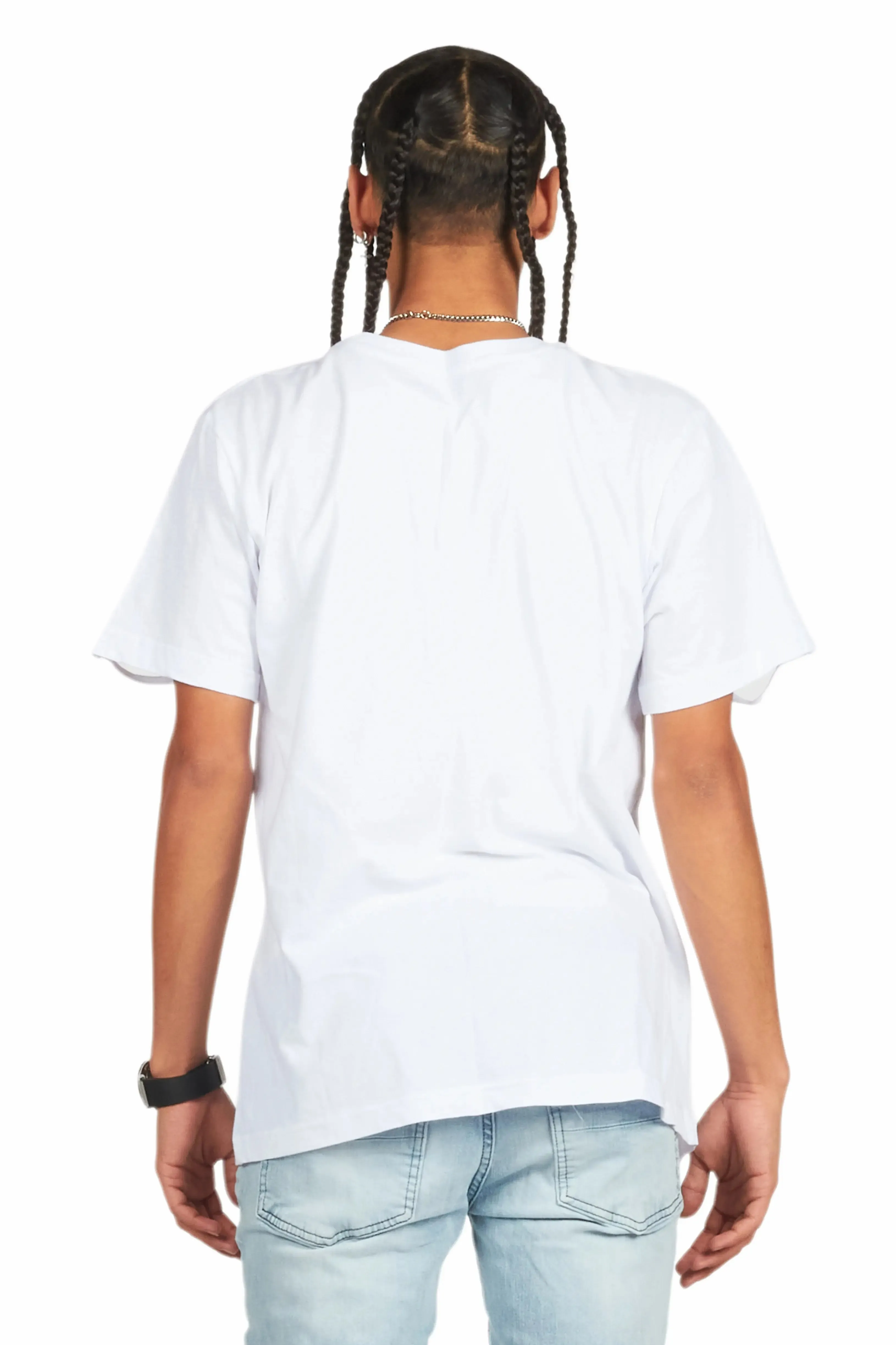 Banyan White/Blue Graphic Oversized T-Shirt sold by Rockstar Original product image thumbnail 4