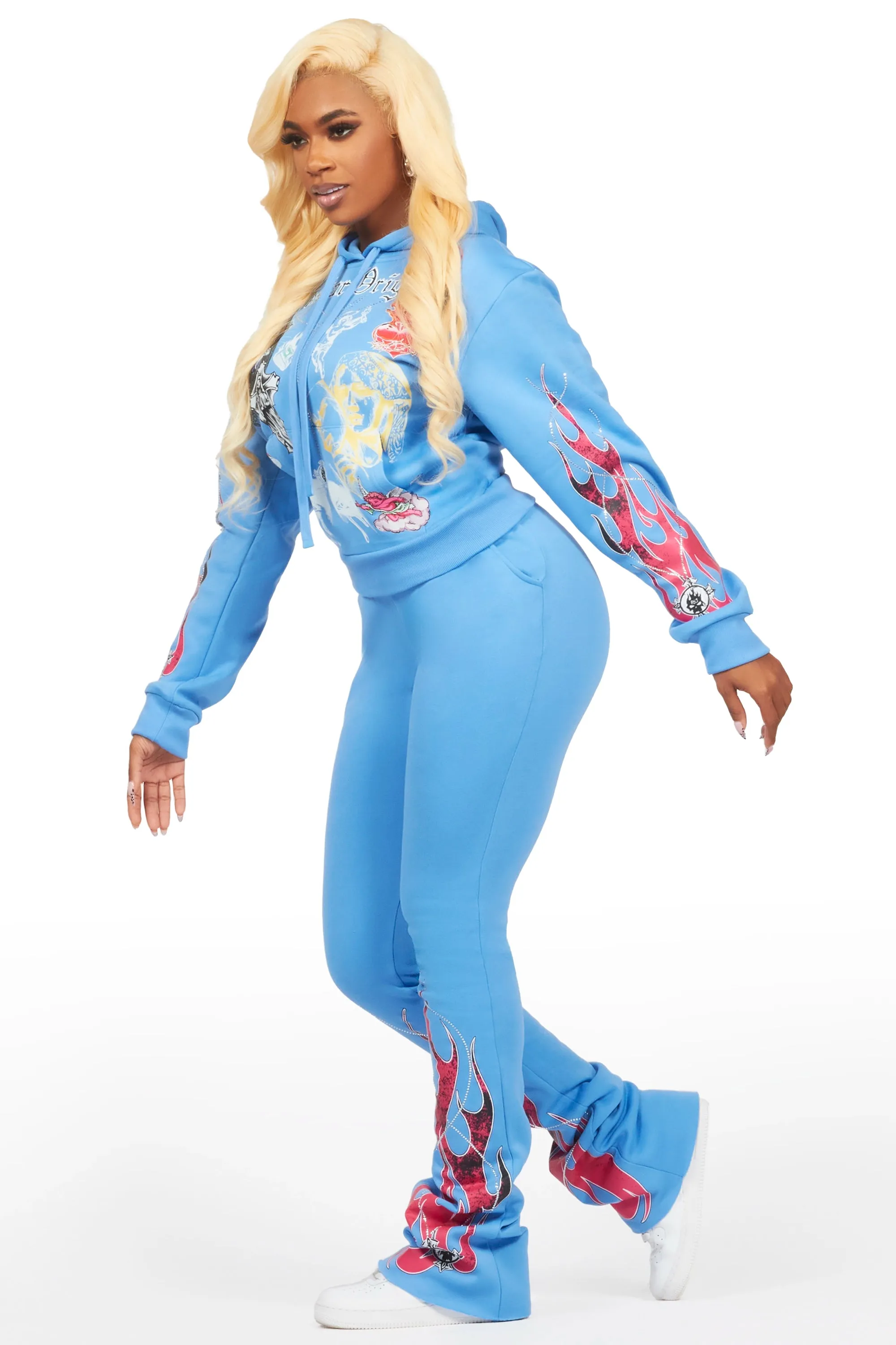 Dazarene Blue 2.0 Rhinestone Super Stacked Trackset sold by Rockstar Original product image thumbnail 3