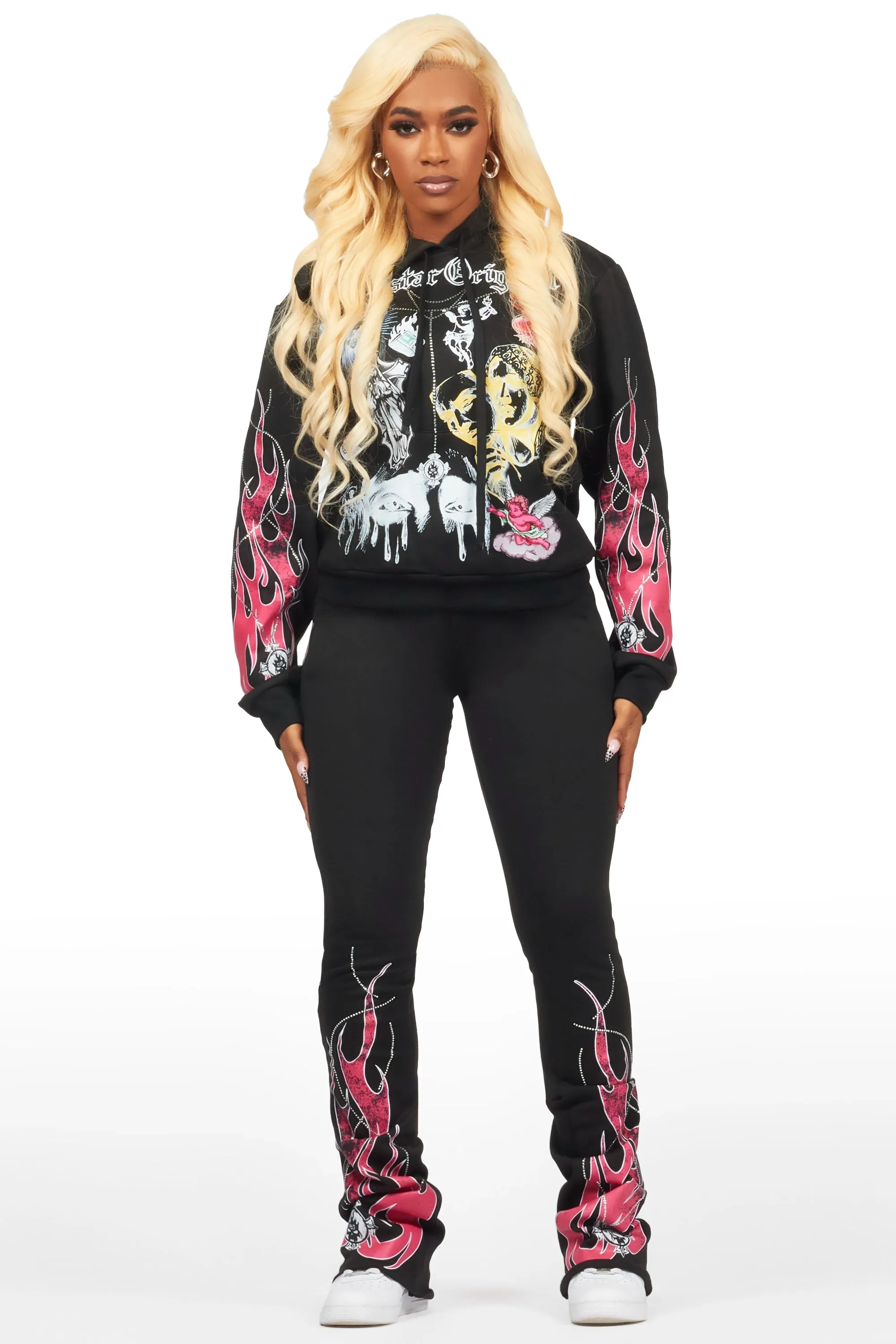 Dazarene Black 2.0 Rhinestone Super Stacked Trackset sold by Rockstar Original