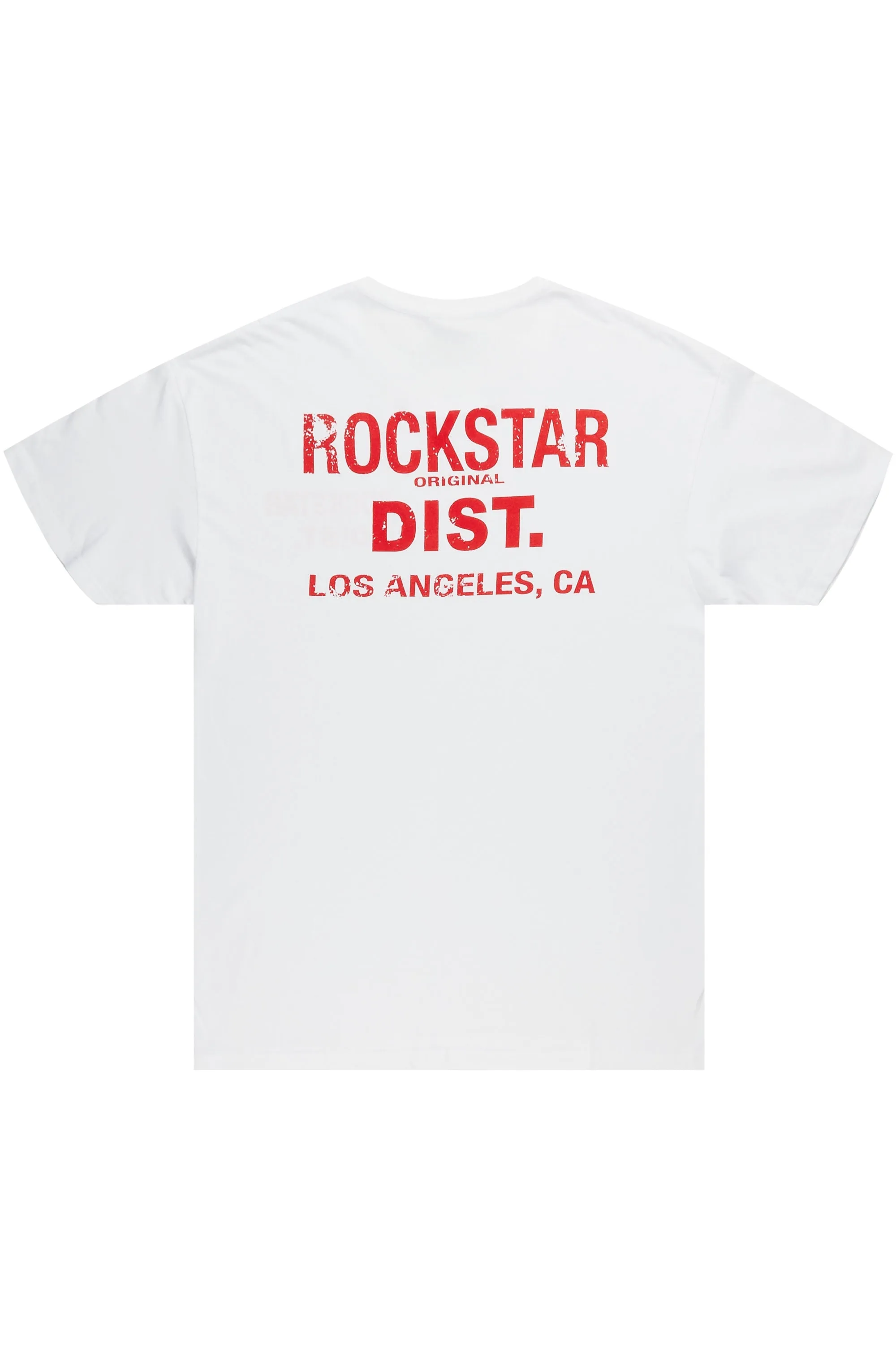 Dalasia White/Red Oversized Tee sold by Rockstar Original