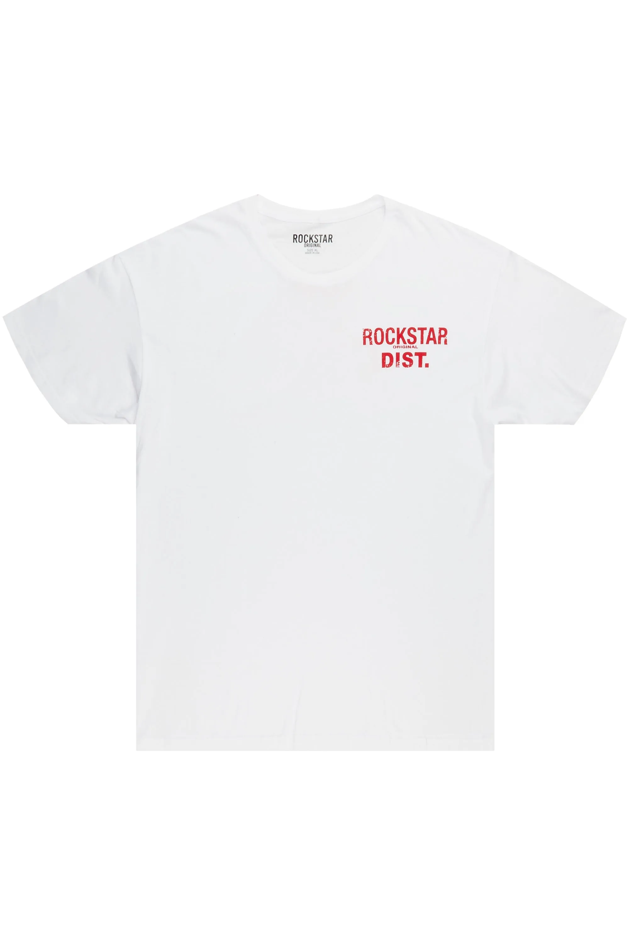 Dalasia White/Red Oversized Tee sold by Rockstar Original product image thumbnail 4