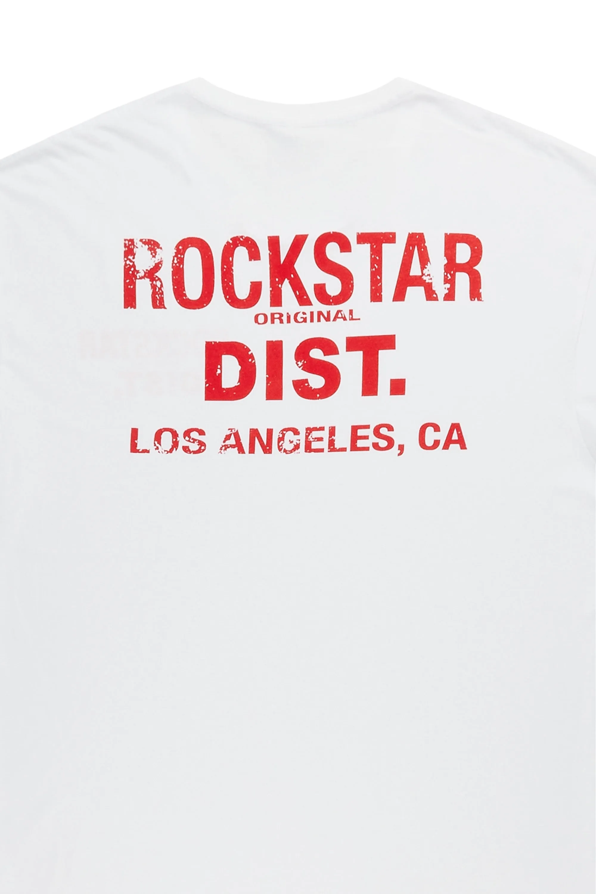 Dalasia White/Red Oversized Tee sold by Rockstar Original product image thumbnail 3