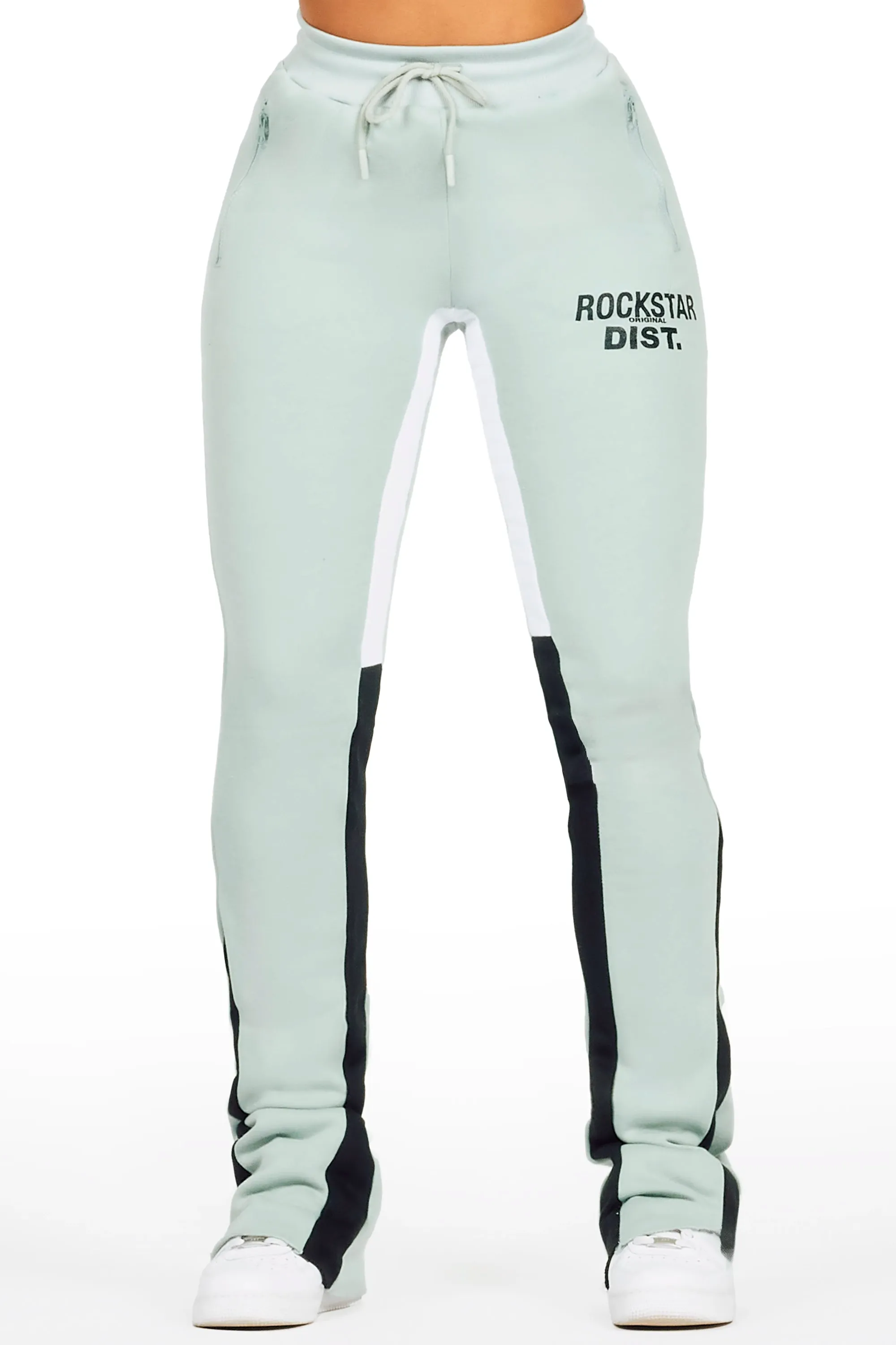 Britini Sage Stacked Track Pant sold by Rockstar Original
