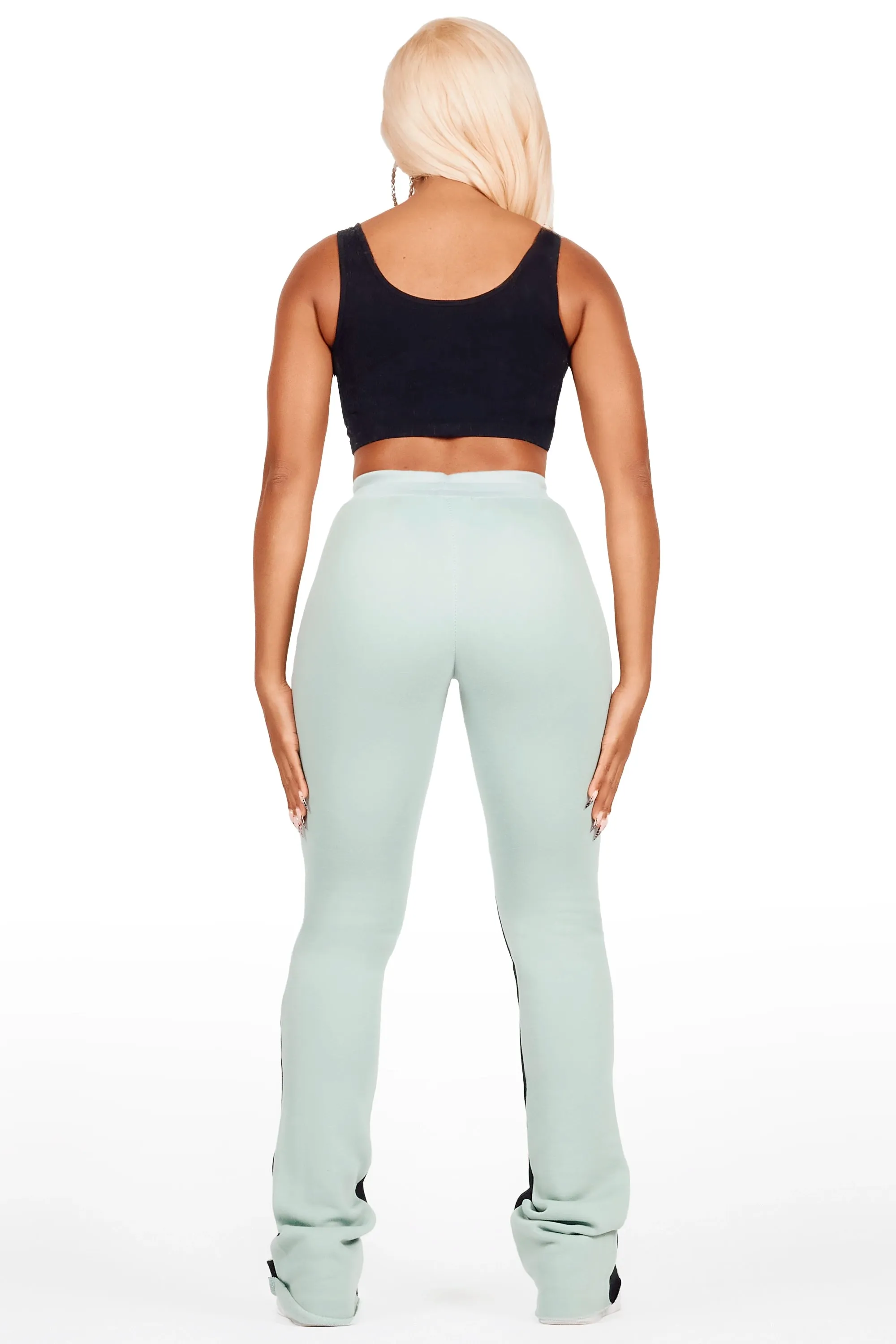 Britini Sage Stacked Track Pant sold by Rockstar Original product image thumbnail 5