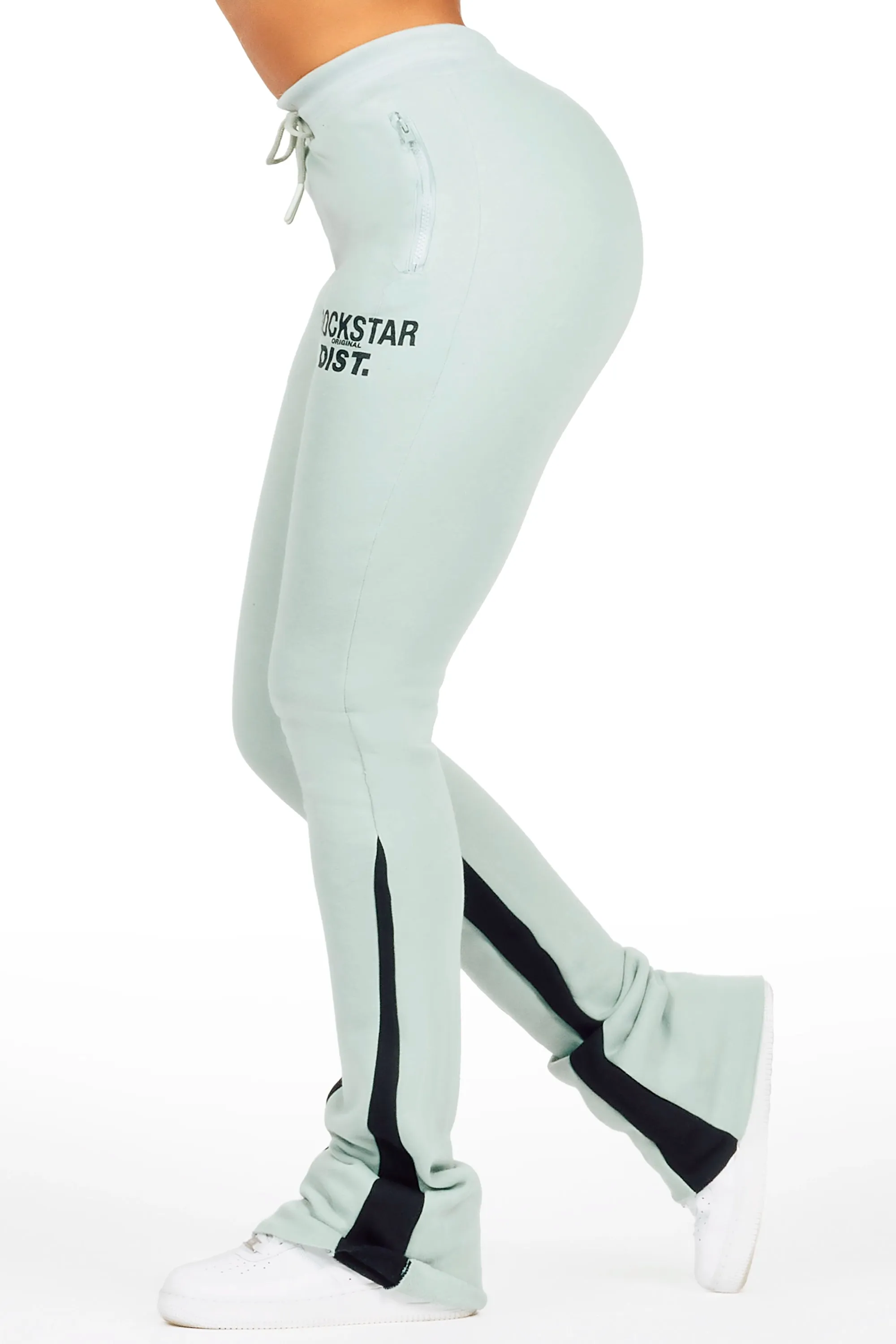 Britini Sage Stacked Track Pant sold by Rockstar Original product image thumbnail 3