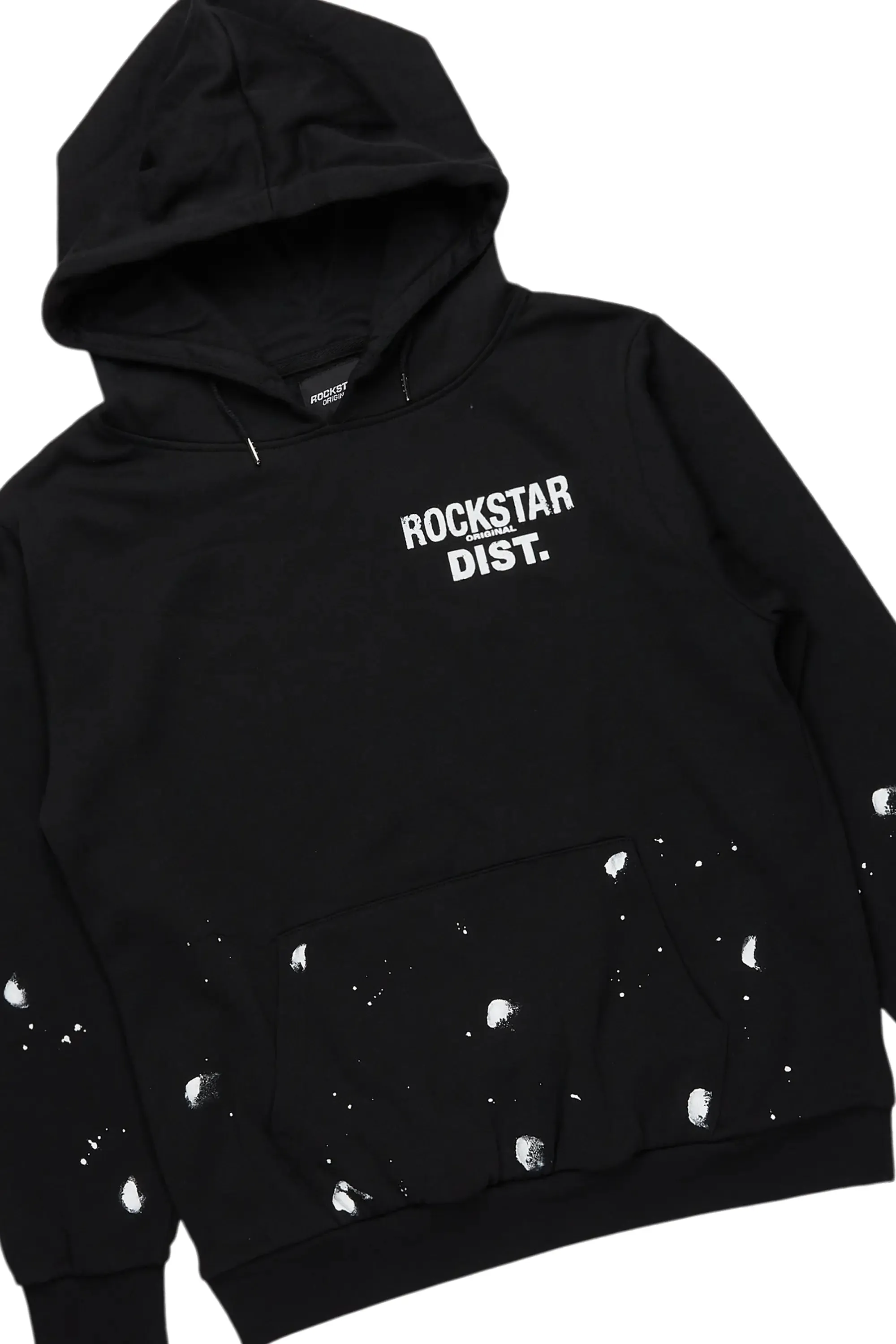 Raffer Black/White Hoodie Baggy Fit Pant Track Set sold by Rockstar Original product image thumbnail 2