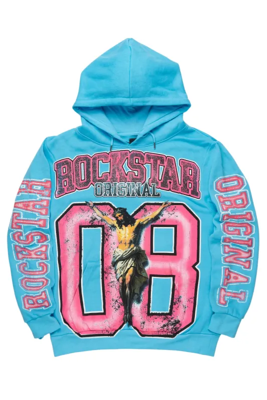 Fields Blue Graphic Hoodie sold by Rockstar Original