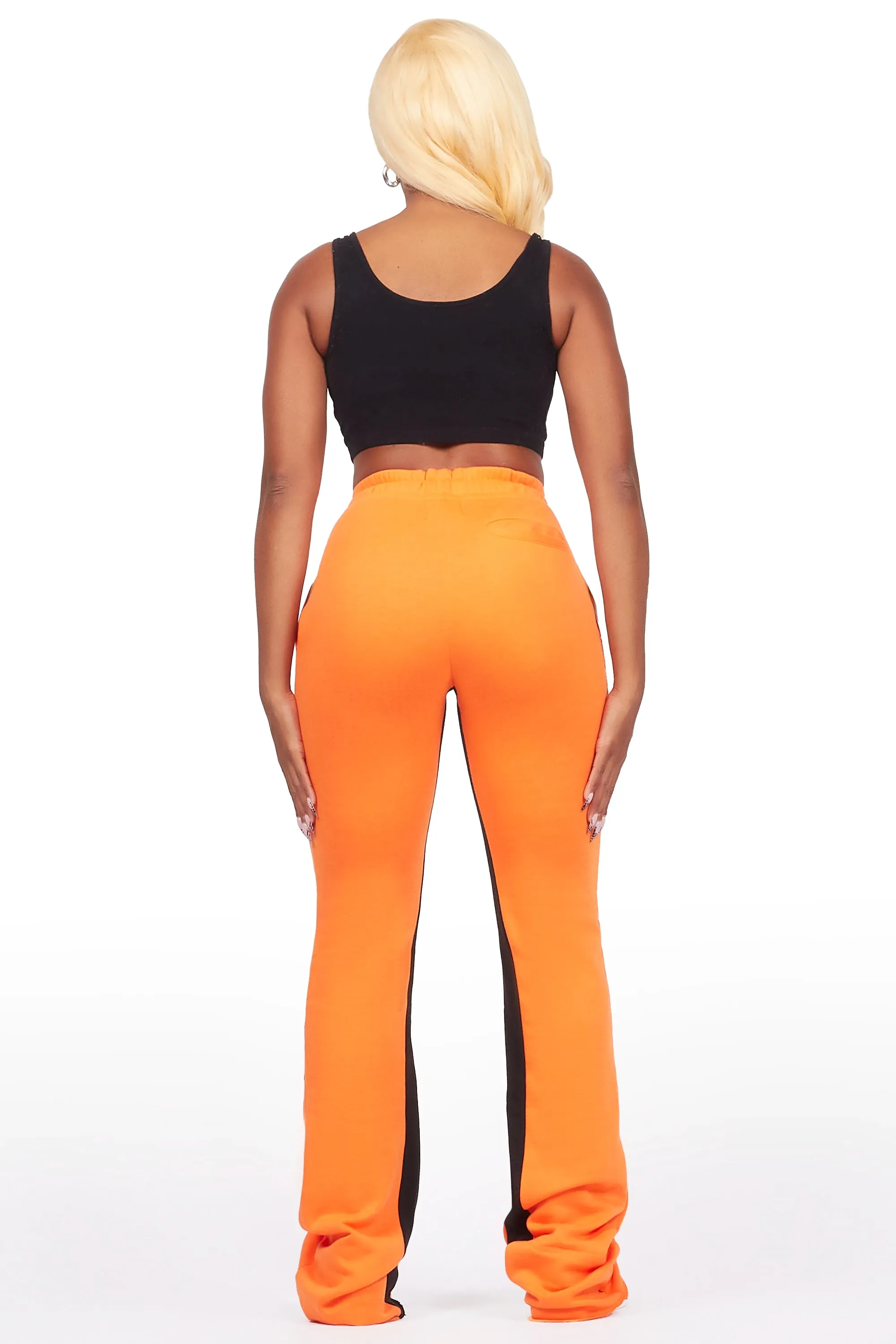 Juatica Orange Baggy Stacked Track Pant sold by Rockstar Original product image thumbnail 5