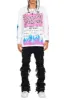 Beno Thermal White Long Sleeve Graphic T-Shirt sold by Rockstar Original