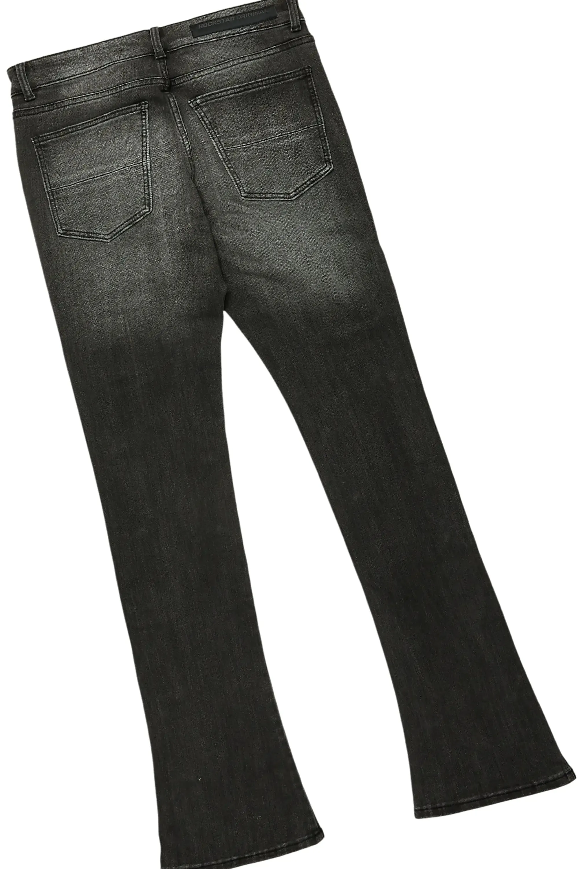 Boys Beno Navy Hoodie/Stacked Flare Jean Set sold by Rockstar Original product image thumbnail 4