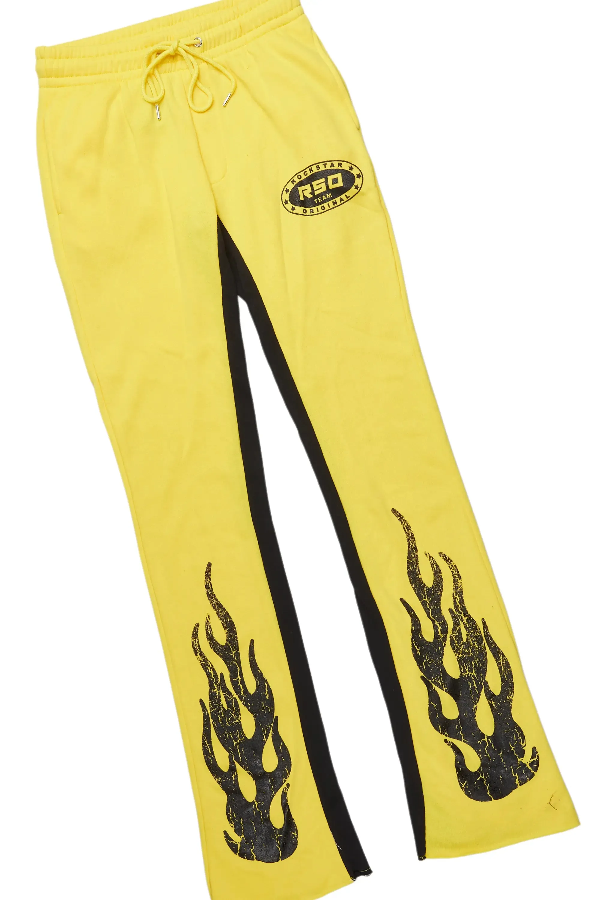 Amos Yellow Hoodie/Baggy Track Pant Set sold by Rockstar Original product image thumbnail 3