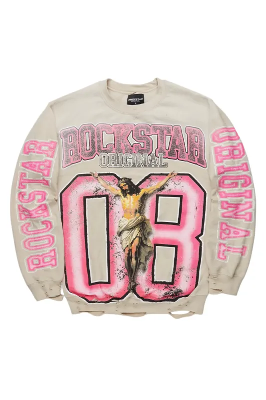 Tariqa Beige Crewneck sold by Rockstar Original