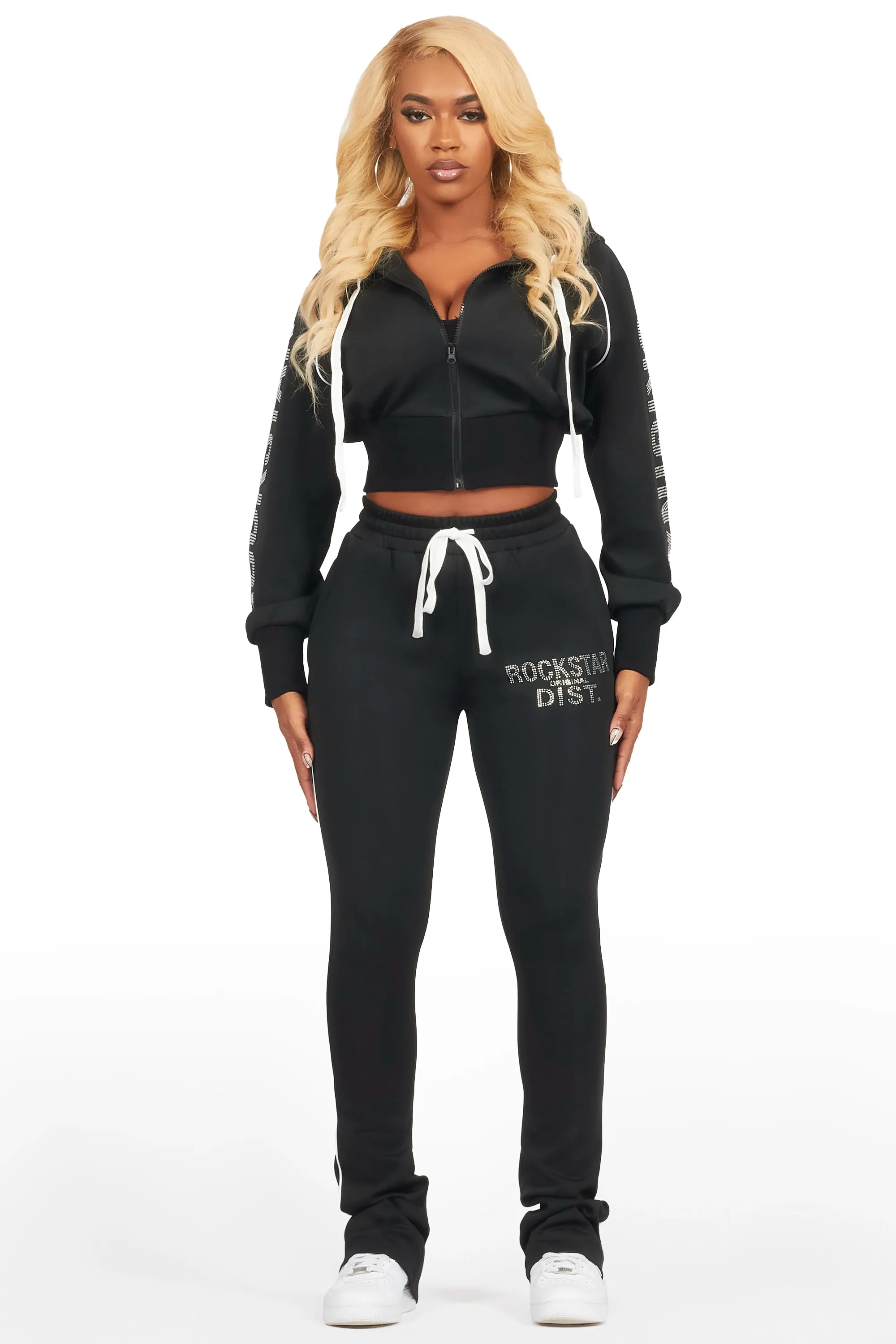 Jazmine Black Tricot Stacked Trackset sold by Rockstar Original product image thumbnail 2