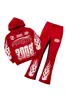 Amos Burgundy Hoodie/Baggy Track Pant Set sold by Rockstar Original