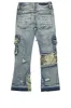 Boys Mabon Vintage Beige Hoodie/Stacked Flare Jean Set sold by Rockstar Original