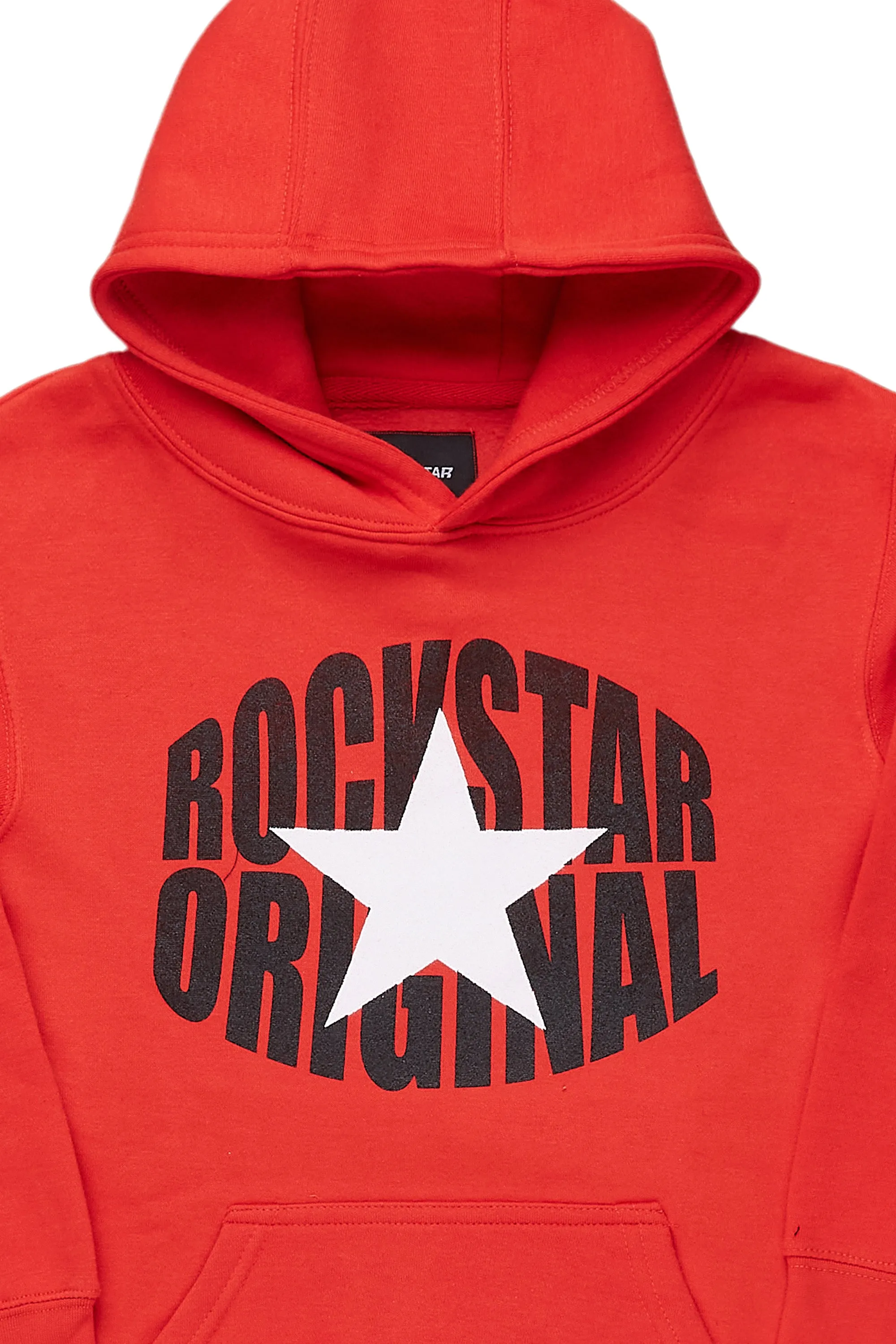 Boys Macall Red Hoodie/Stacked Flare Jean Set sold by Rockstar Original product image thumbnail 2