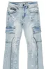 Boys Beno Royal Blue Hoodie/Stacked Flare Jean Set sold by Rockstar Original