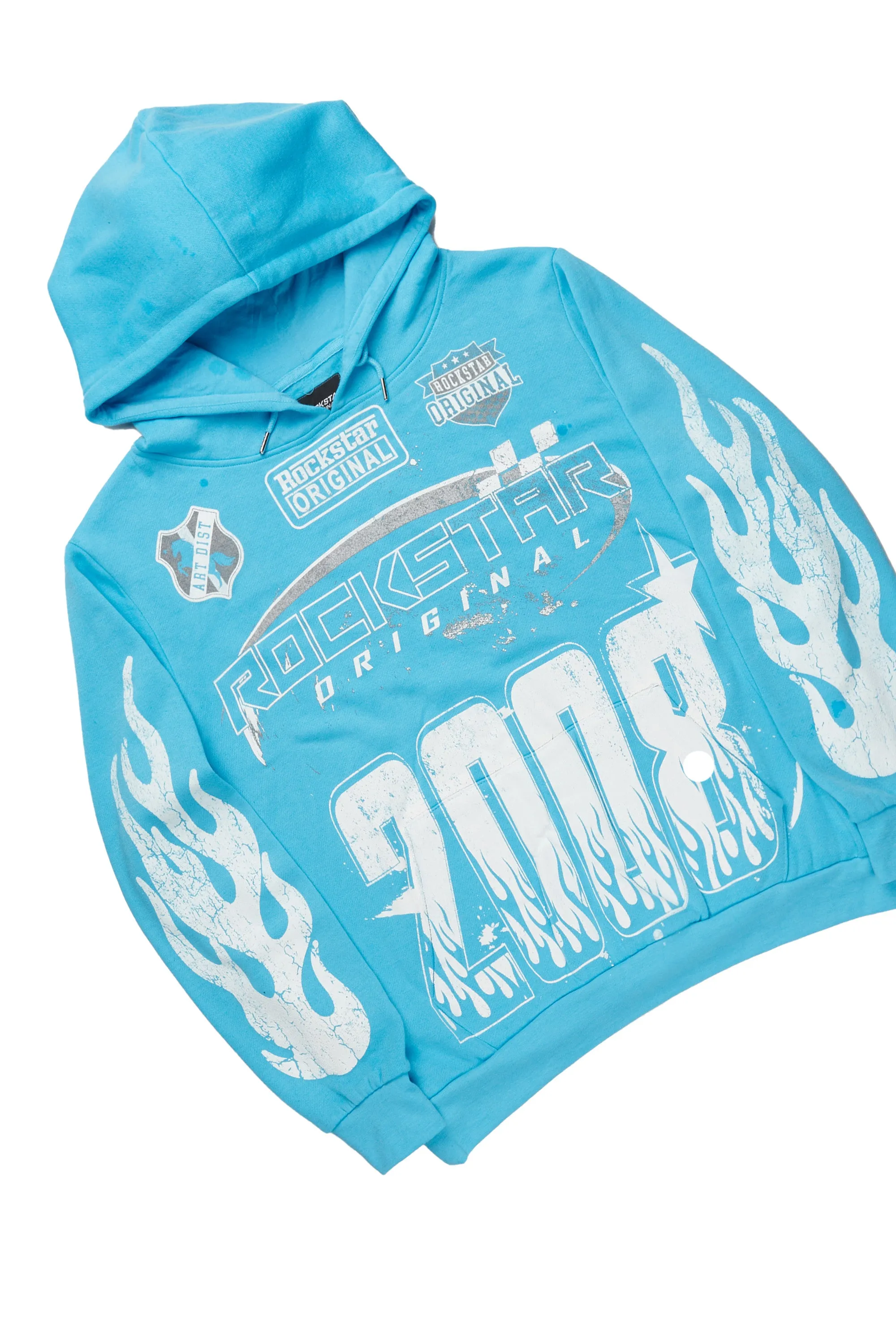 Amos Blue Hoodie/Baggy Track Pant Set sold by Rockstar Original product image thumbnail 2