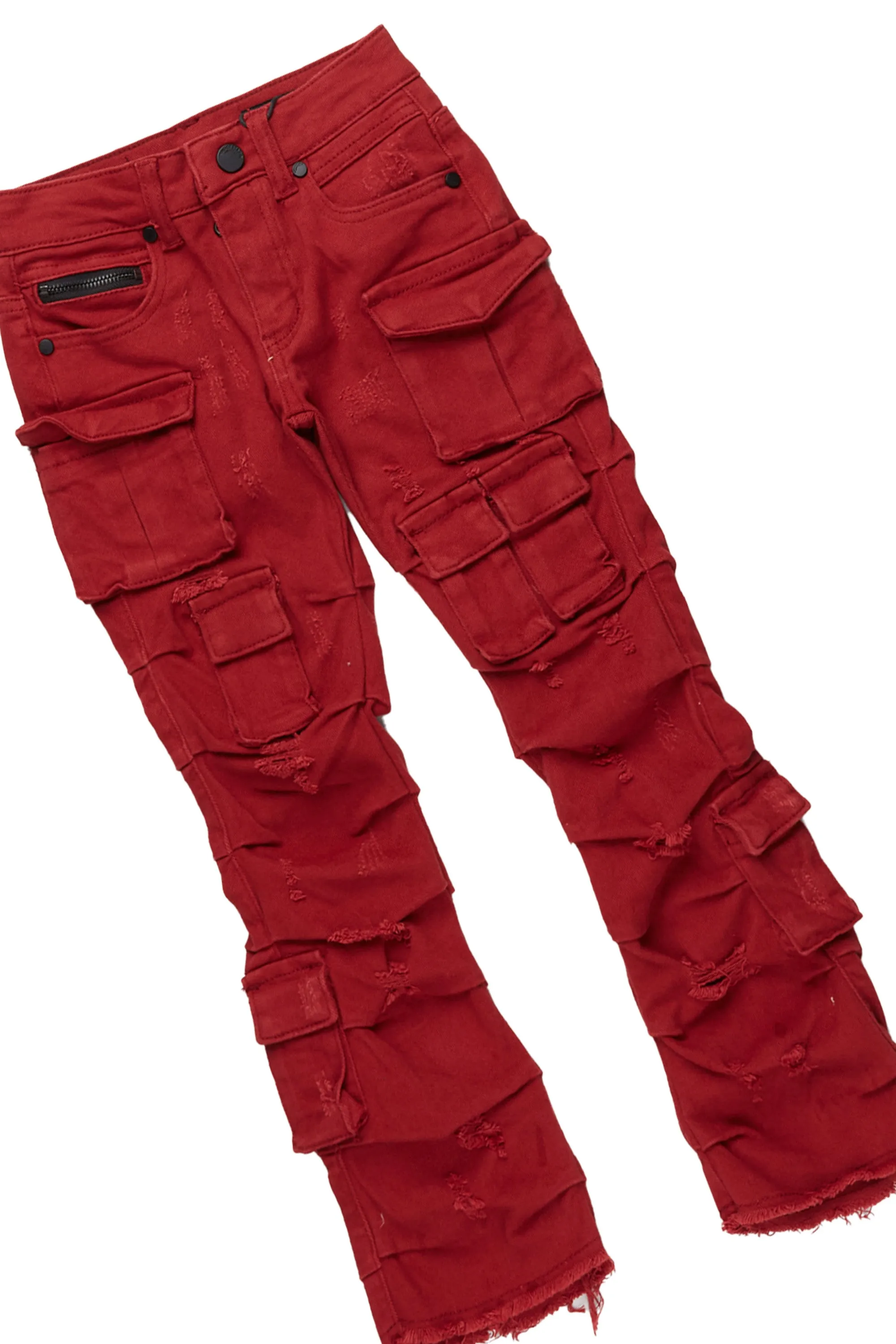 Boys Bloke Vintage Navy Hoodie/Stacked Flare Jean Set sold by Rockstar Original product image thumbnail 3