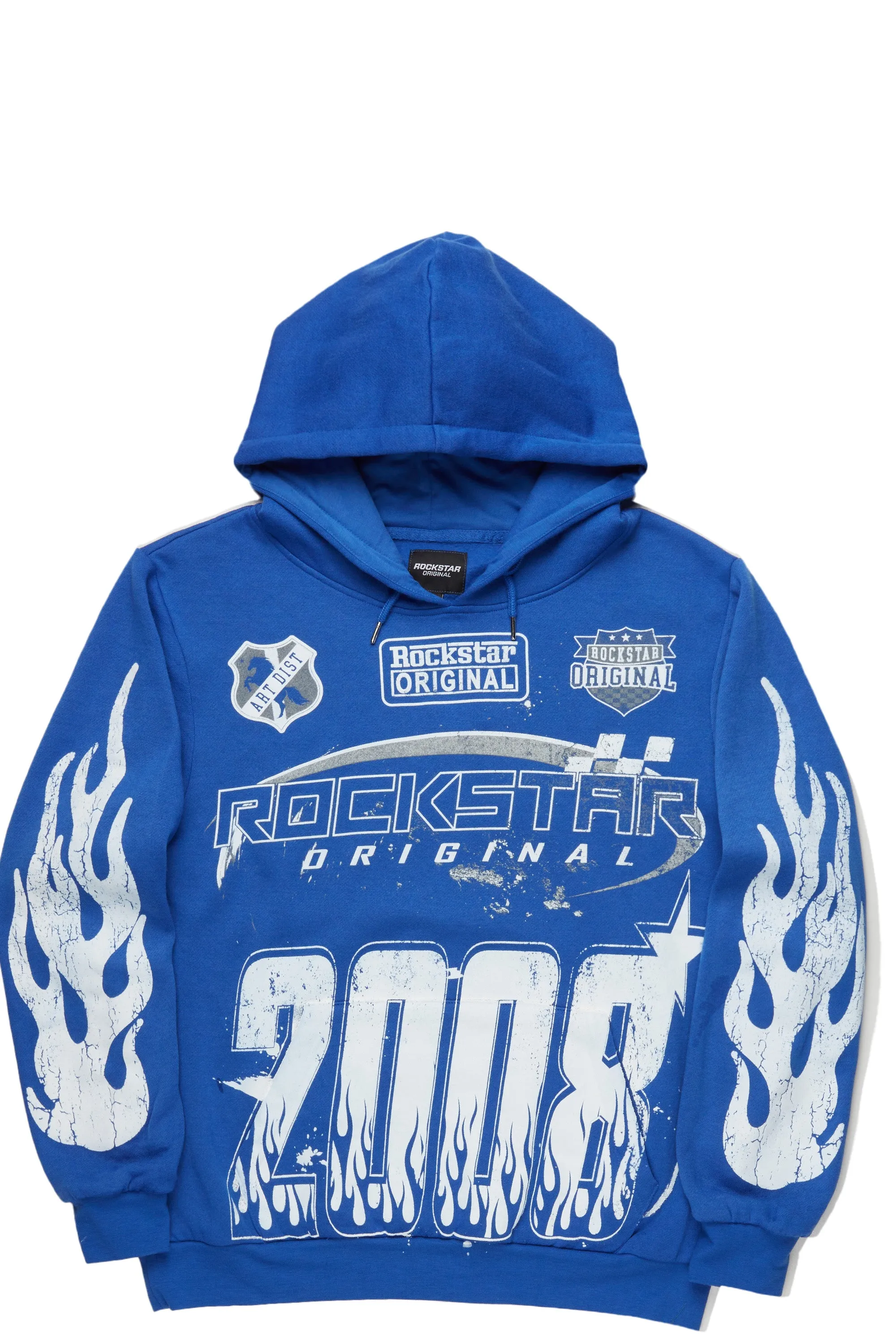 Amos Royal Blue Hoodie/Baggy Track Pant Set sold by Rockstar Original product image thumbnail 2