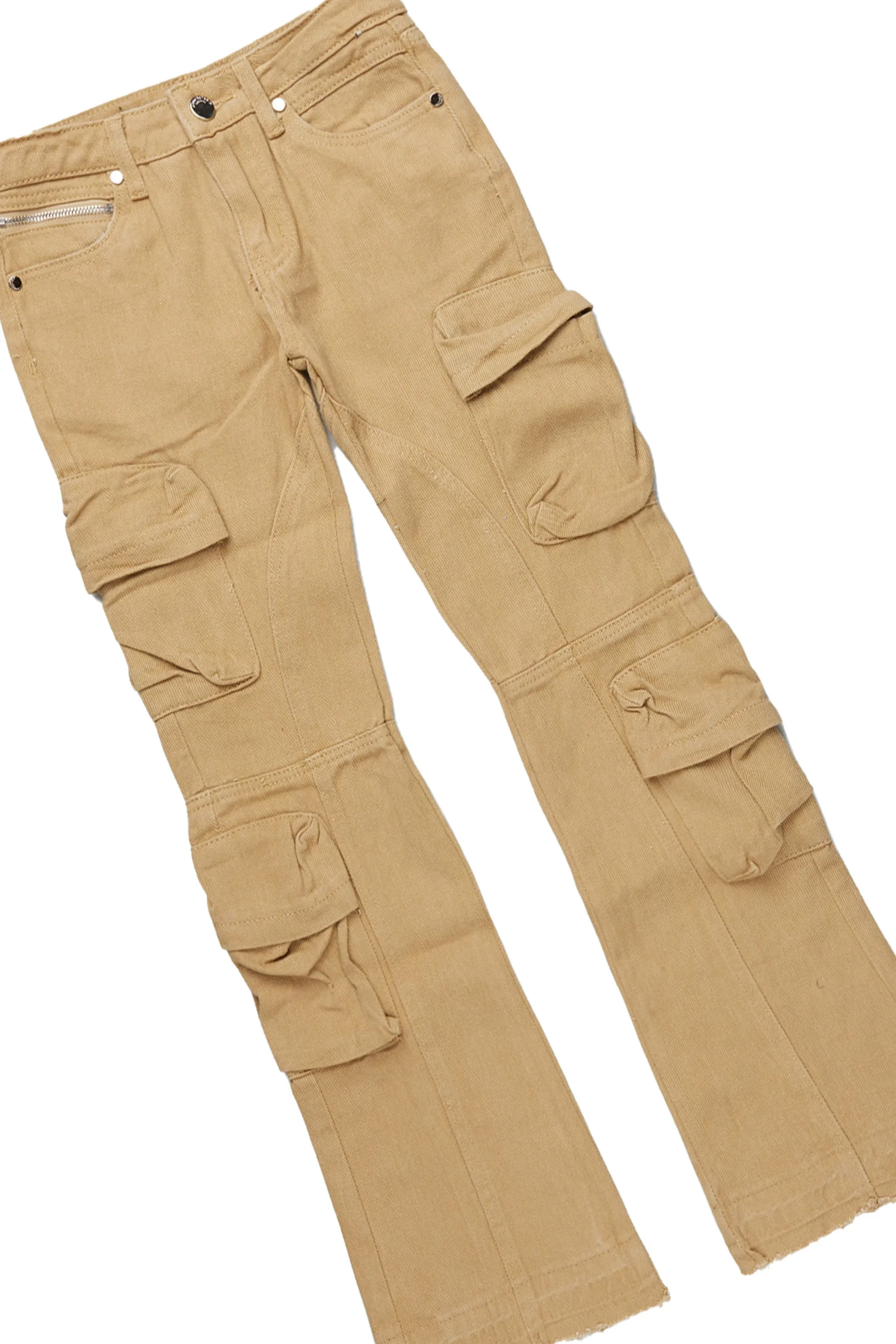 Boys Fields Black/Beige Hoodie/Stacked Flare Jean Set sold by Rockstar Original product image thumbnail 3