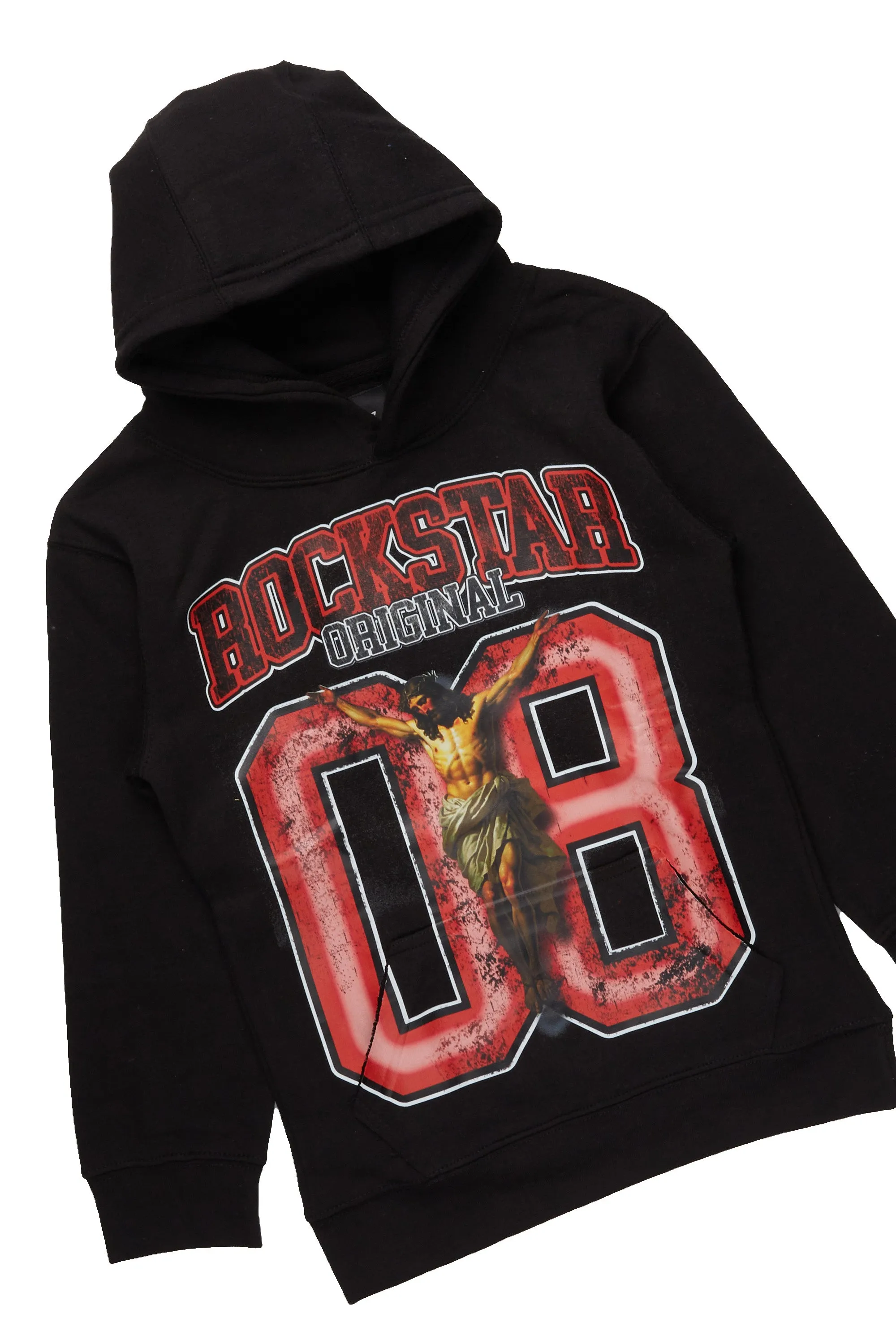 Boys Fields Black/Beige Hoodie/Stacked Flare Jean Set sold by Rockstar Original product image thumbnail 2