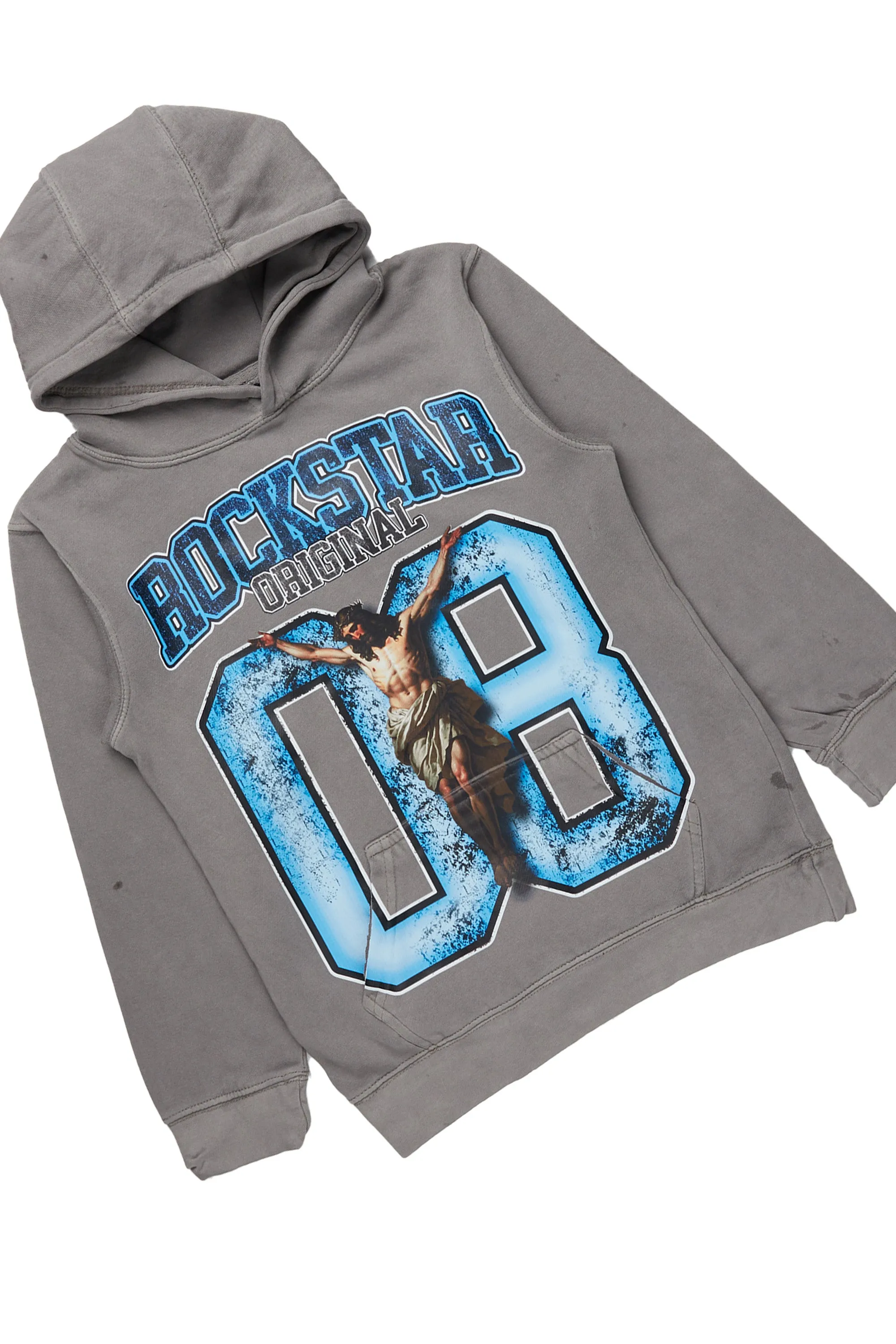 Boys Fields Vintage Grey Hoodie/Baggy Fit Jean Set sold by Rockstar Original product image thumbnail 2