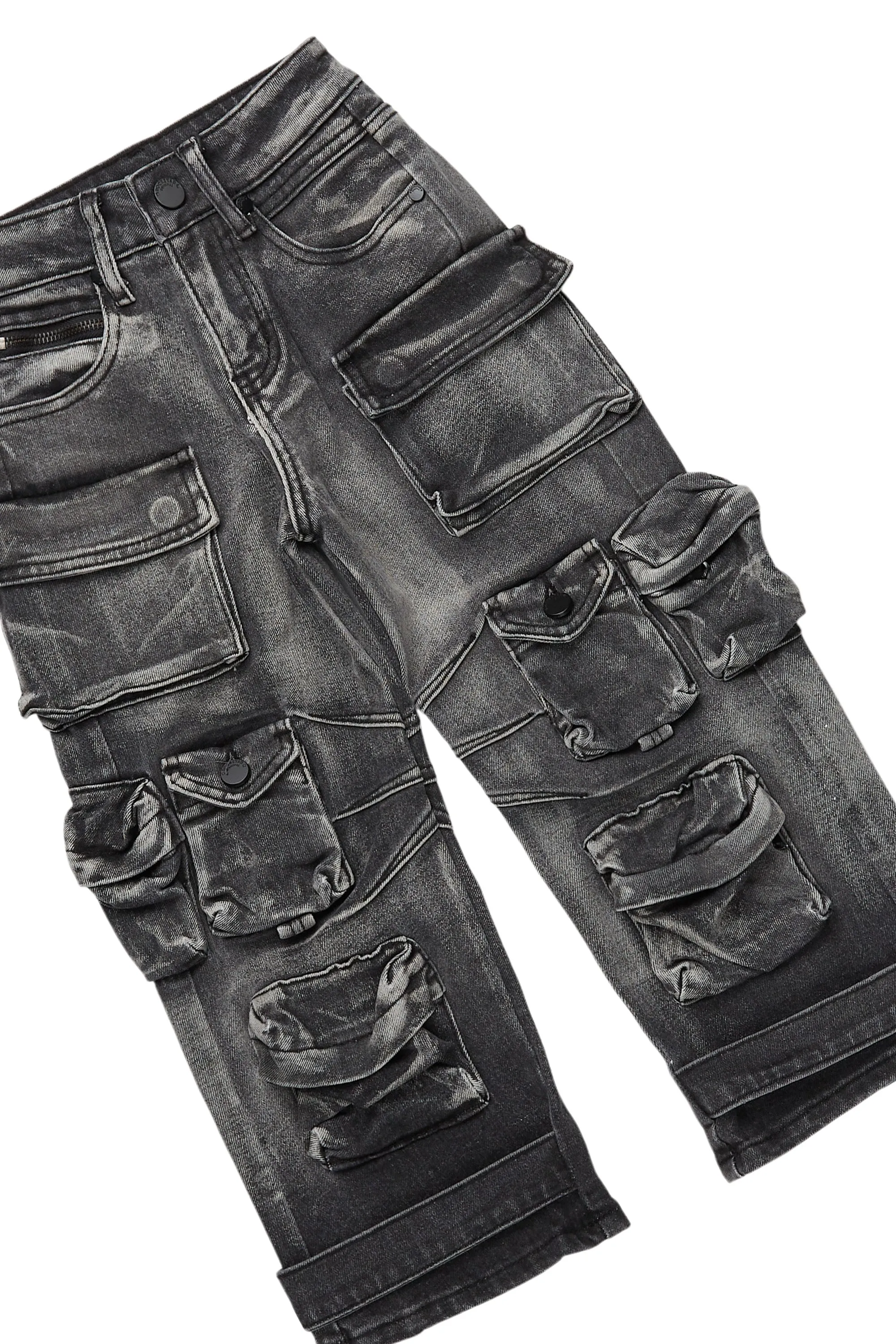 Boys Fields Vintage Grey Hoodie/Baggy Fit Jean Set sold by Rockstar Original product image thumbnail 3