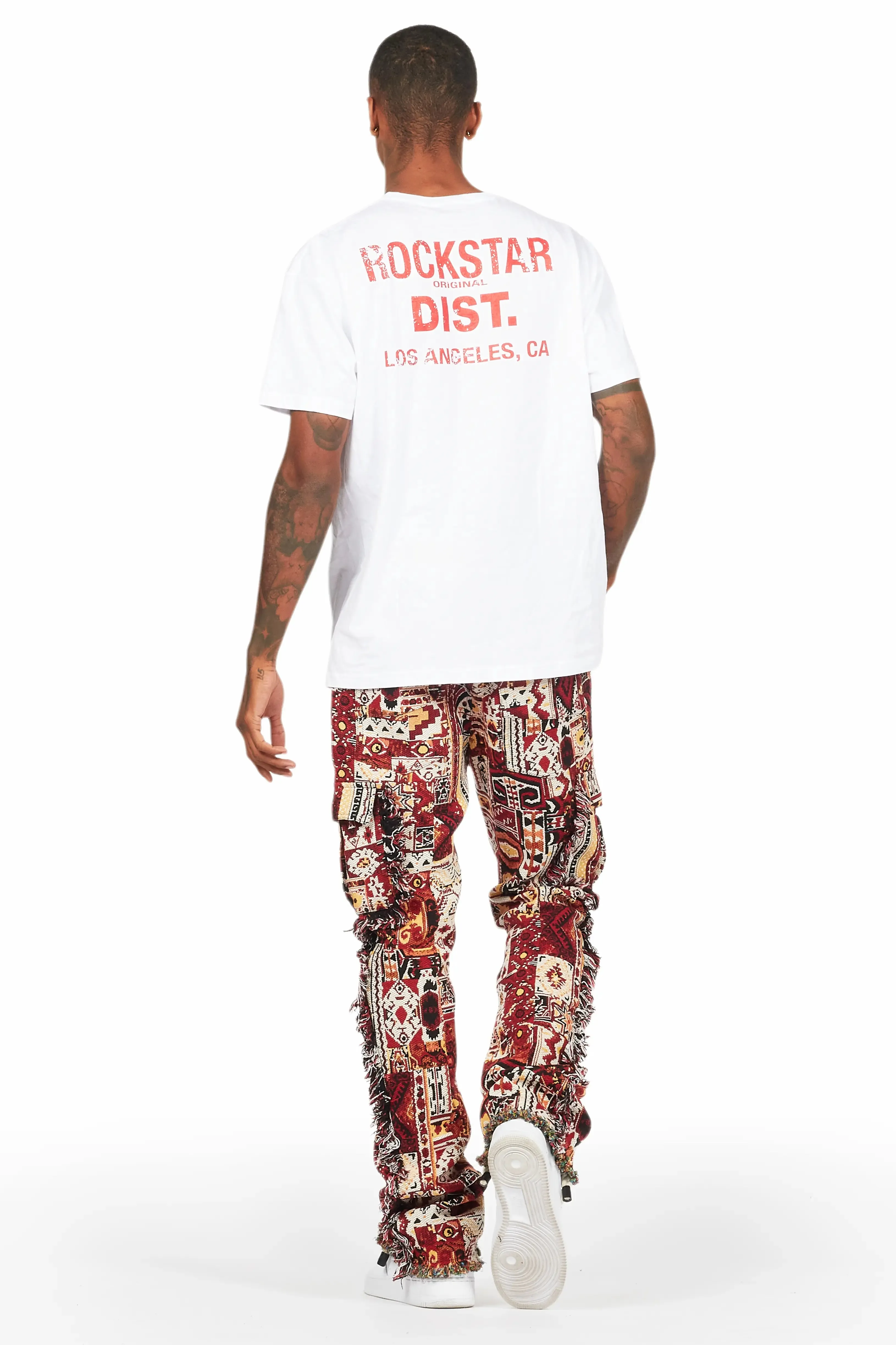 Ayami Pink Slim Tapestry Flare Jean sold by Rockstar Original product image thumbnail 5