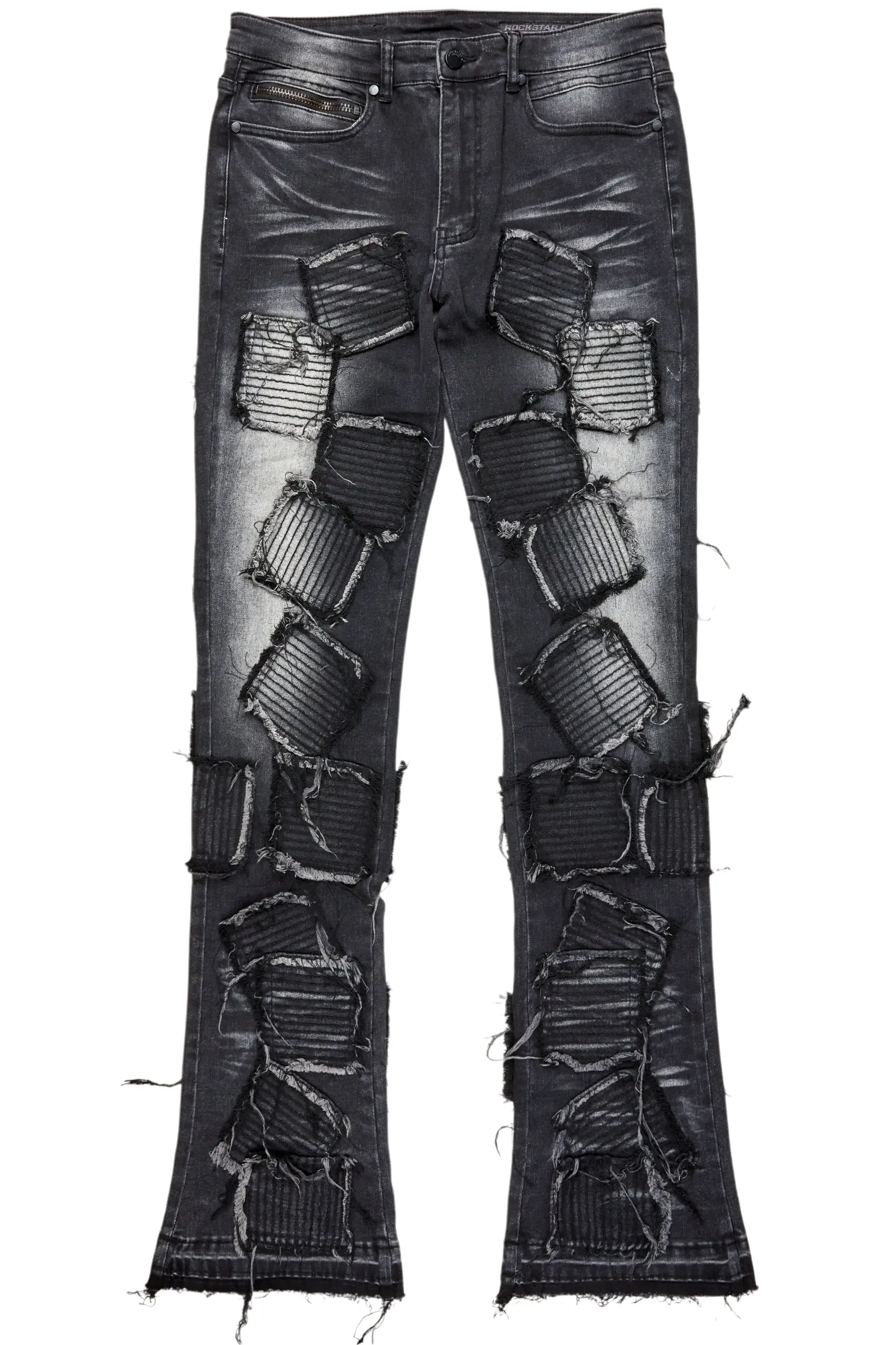 Gawel Grey Stacked Flare Jean sold by Rockstar Original product image thumbnail 2