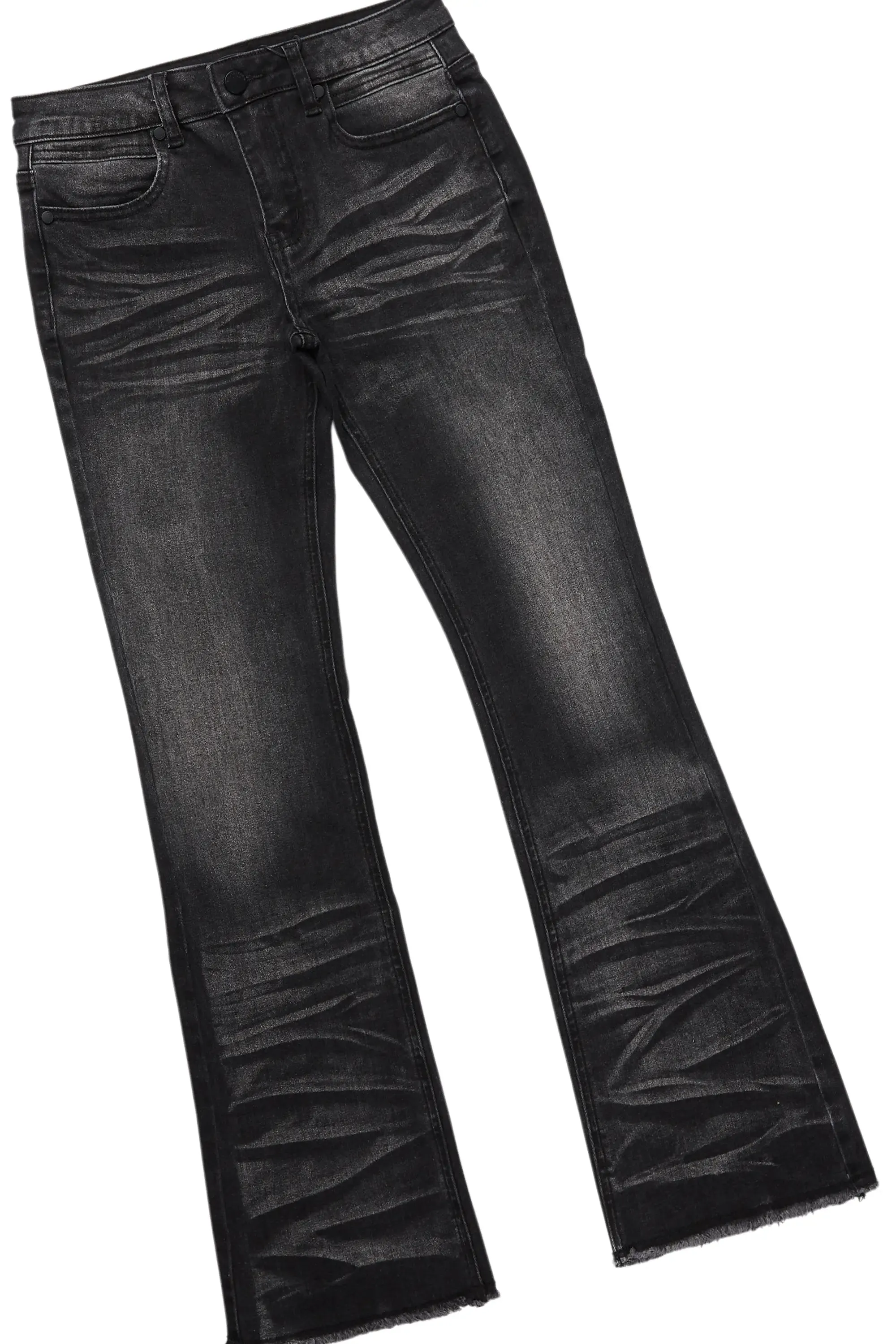 Boys Damber Red Hoodie/Stacked Flare Jean Set sold by Rockstar Original product image thumbnail 3