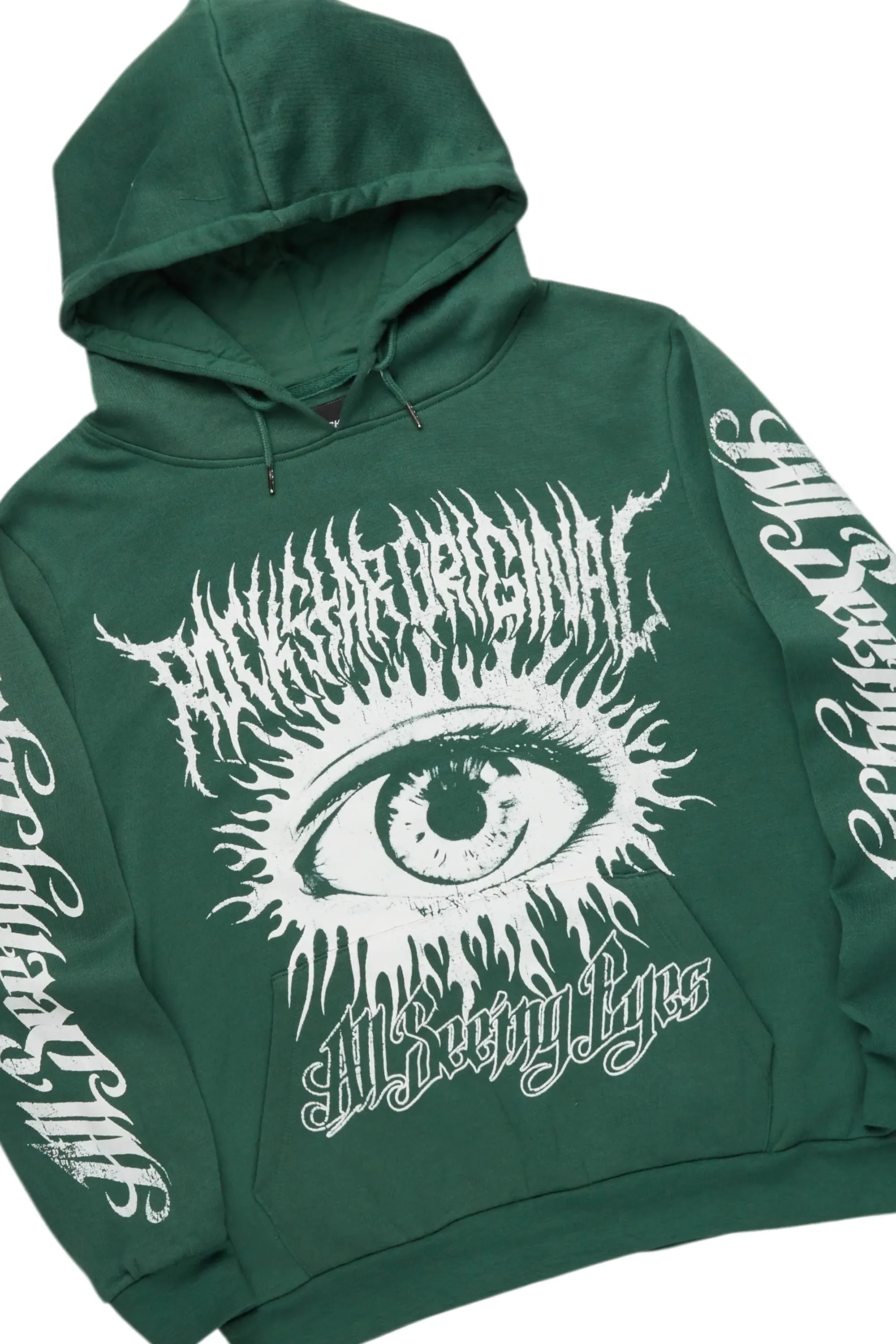 All Seeing Eyes Dark Green Stacked Flare Track Pant Set sold by Rockstar Original product image thumbnail 2