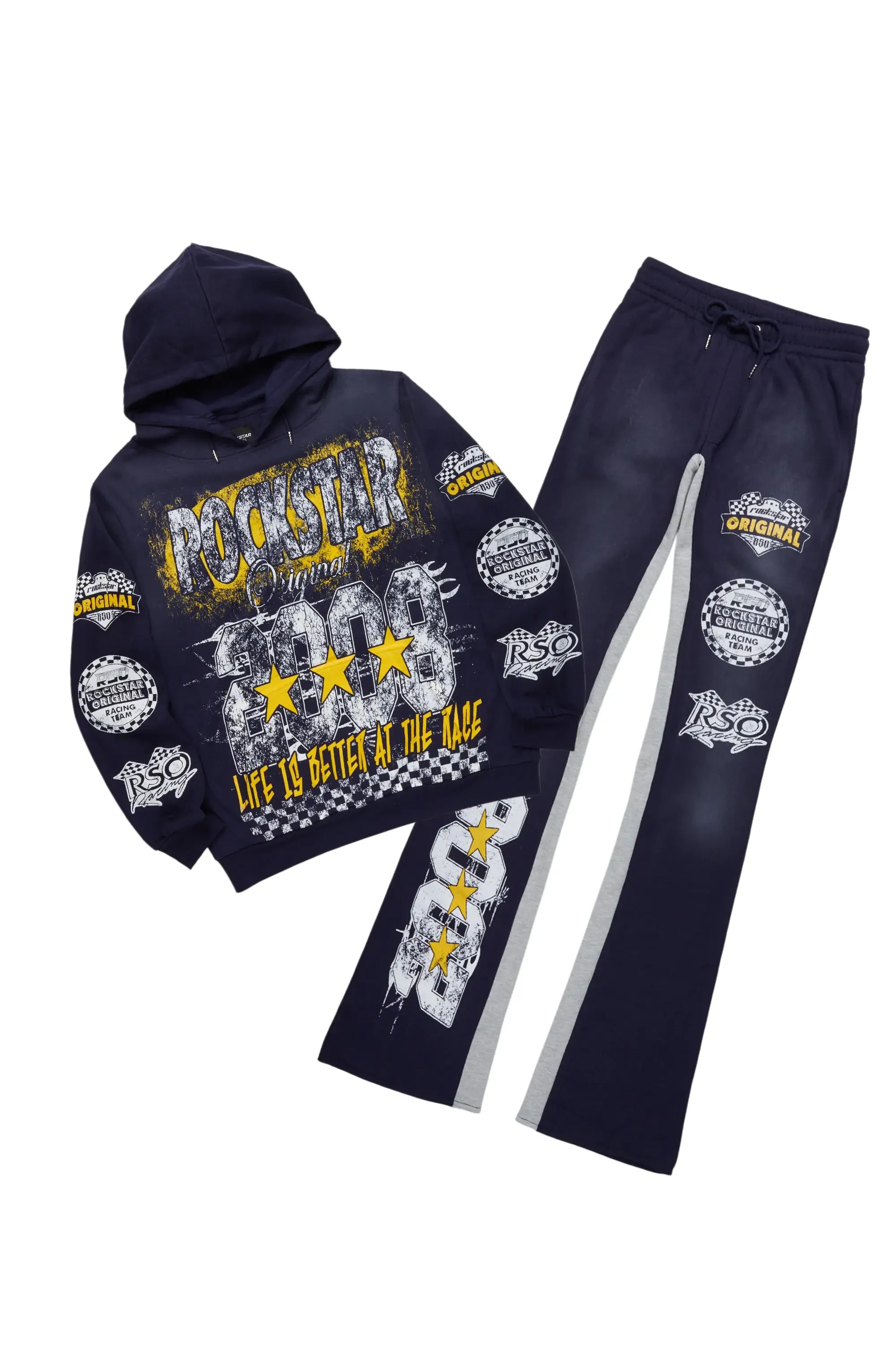 Racing Grung Navy Hoodie/Baggy Track Pant Set sold by Rockstar Original
