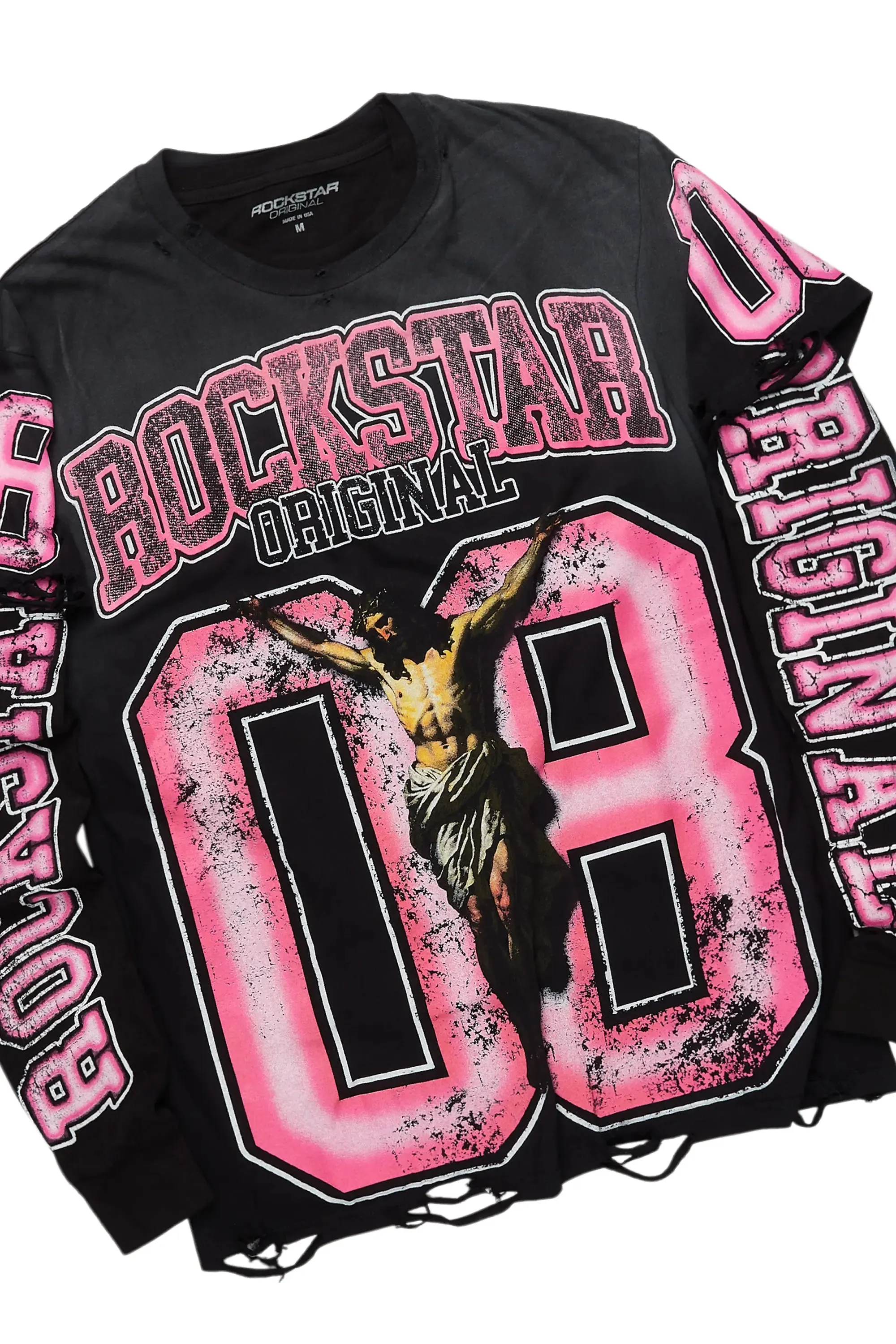 Fields Black Double Layer T-Shirt/Stacked Flare Jean Set sold by Rockstar Original product image thumbnail 2