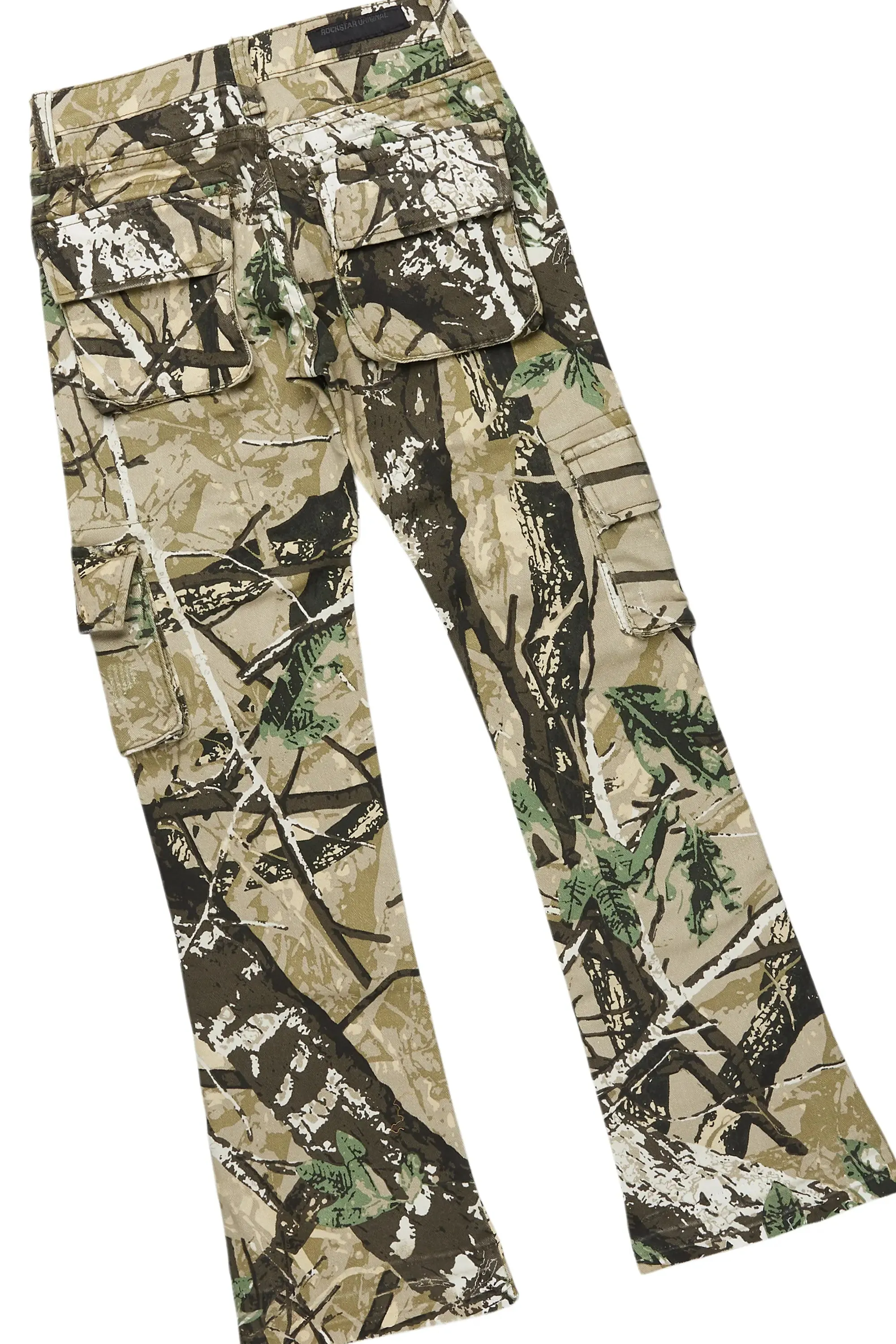 Boys Beau Dark Green Hoodie/Stacked Flare Jean Set sold by Rockstar Original product image thumbnail 4