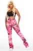 Juliana Pink Digital Camo Super Stacked Track Pant sold by Rockstar Original