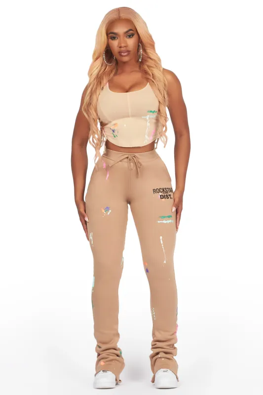 Inieshea Tan Corset Super Stacked Trackset sold by Rockstar Original