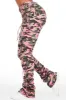Rakesha Pink/Green Camo Cargo Super Stacked Jean sold by Rockstar Original