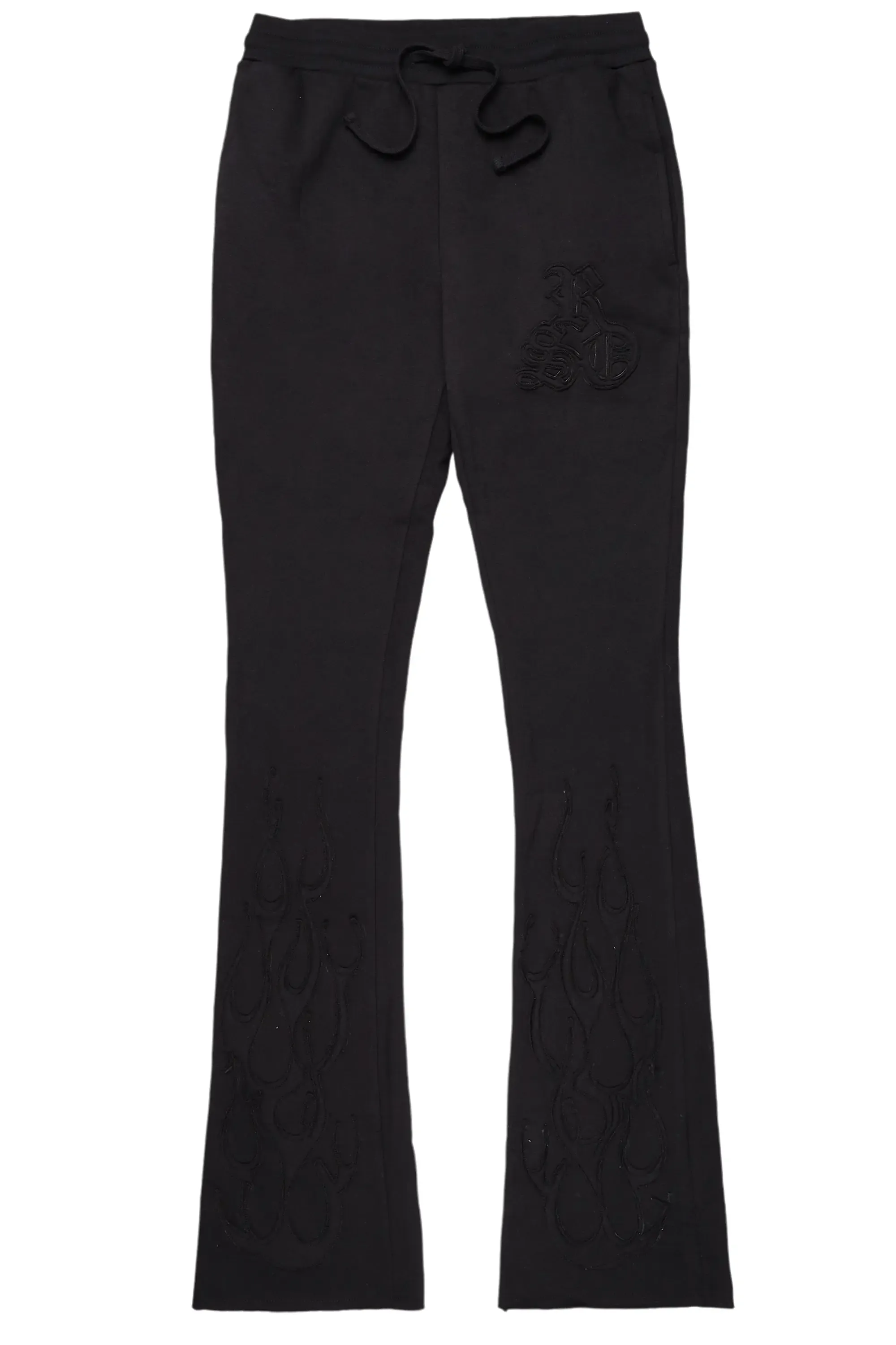 Holden Black Stacked Flare Trackpant sold by Rockstar Original