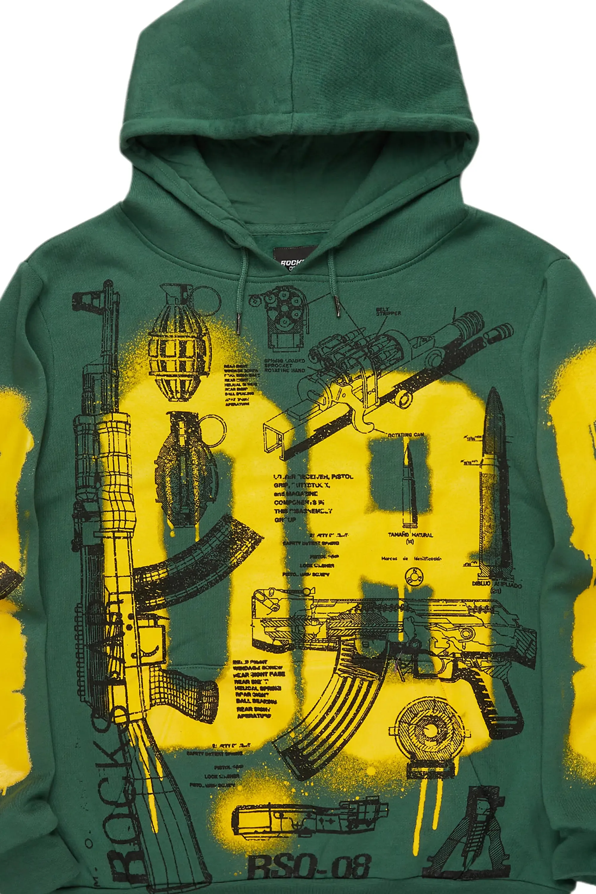 Nesta Green Graphic Hoodie sold by Rockstar Original product image thumbnail 2