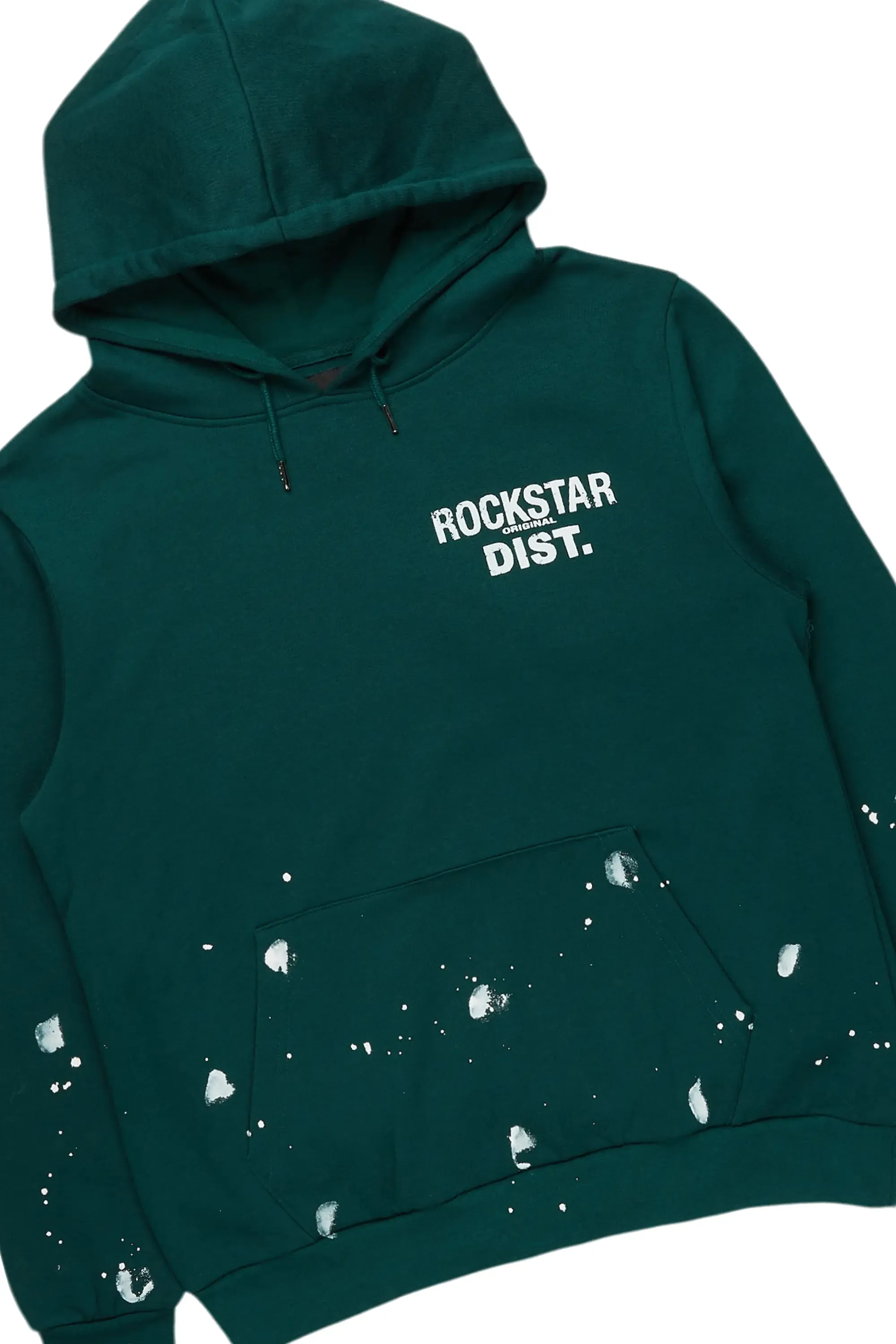 Raffer Dark Green Hoodie/Stacked Flare Pant Set sold by Rockstar Original product image thumbnail 2