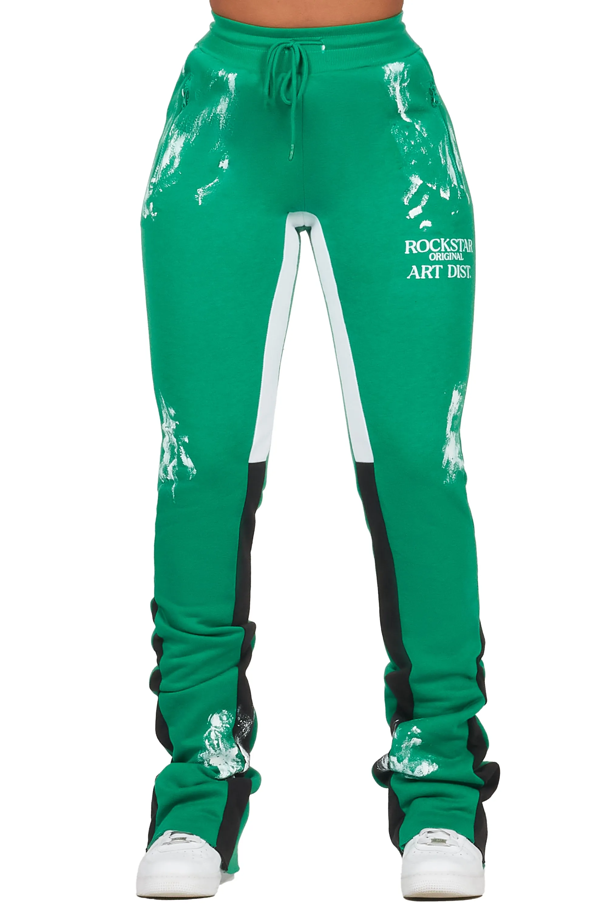 Filipa Green Stacked Flare Pant sold by Rockstar Original product image thumbnail 2
