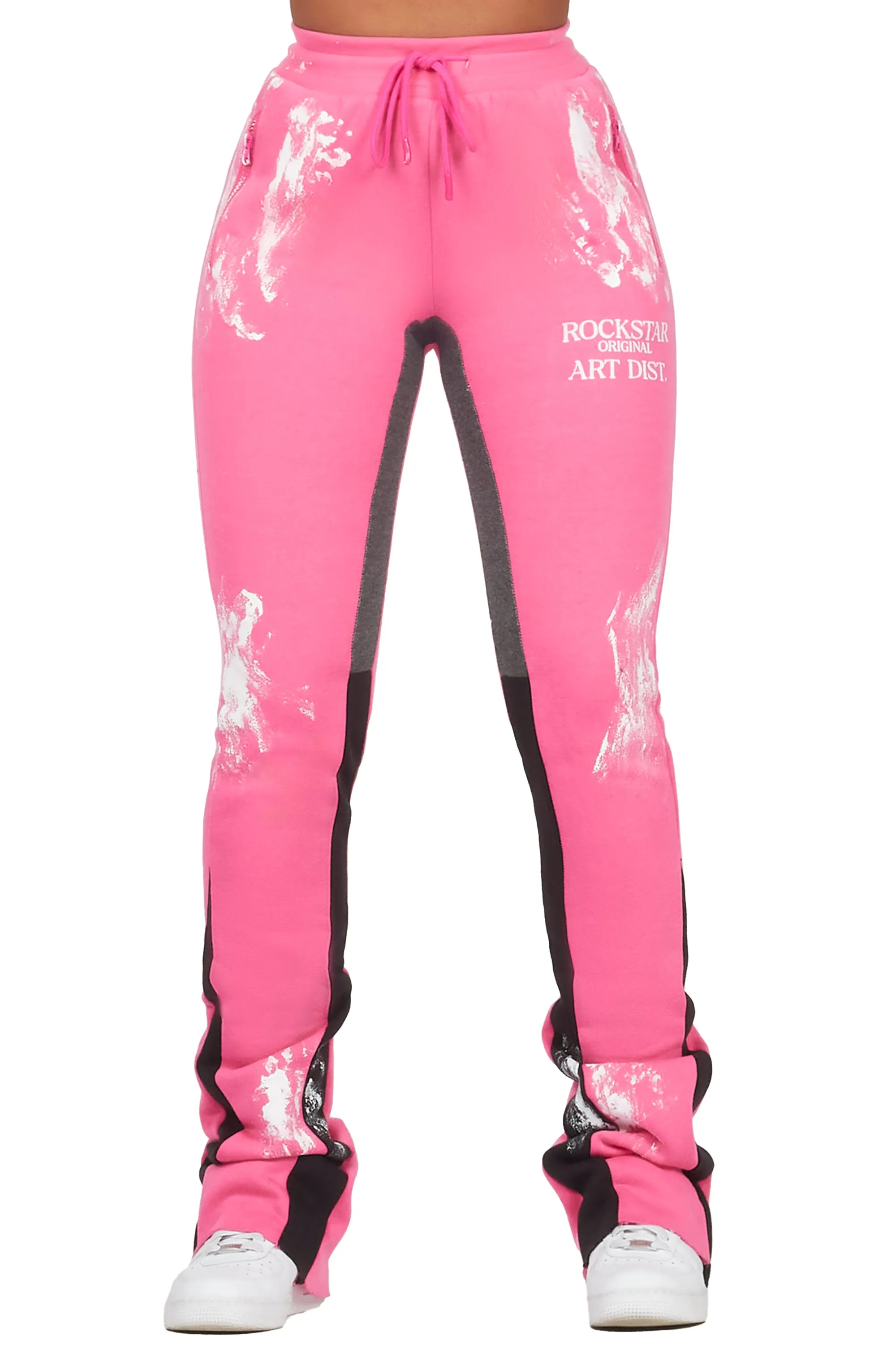 Filipa Hot Pink Stacked Flare Pant sold by Rockstar Original product image thumbnail 2
