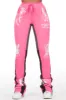 Filipa Hot Pink Stacked Flare Pant sold by Rockstar Original
