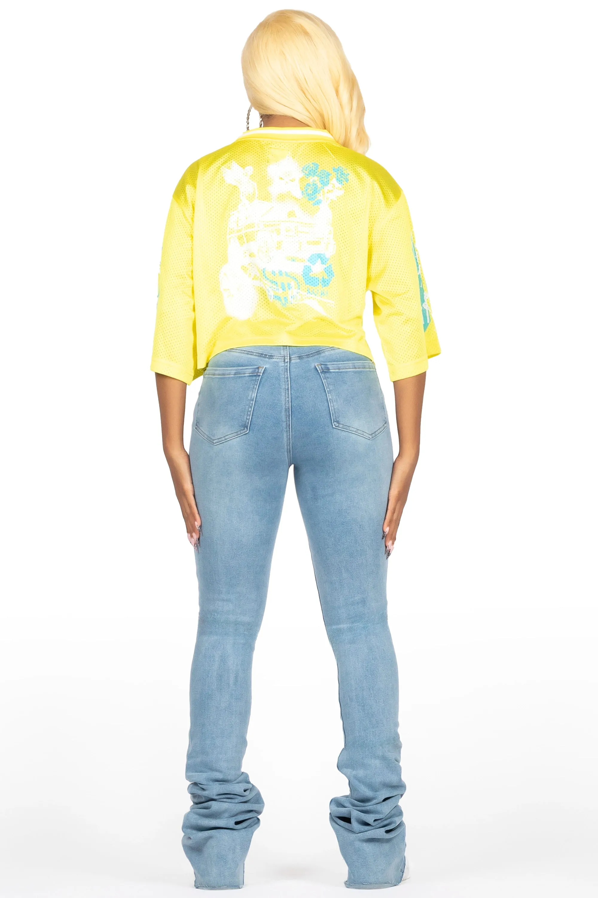 Riana Yellow Mesh Jersey sold by Rockstar Original product image thumbnail 3